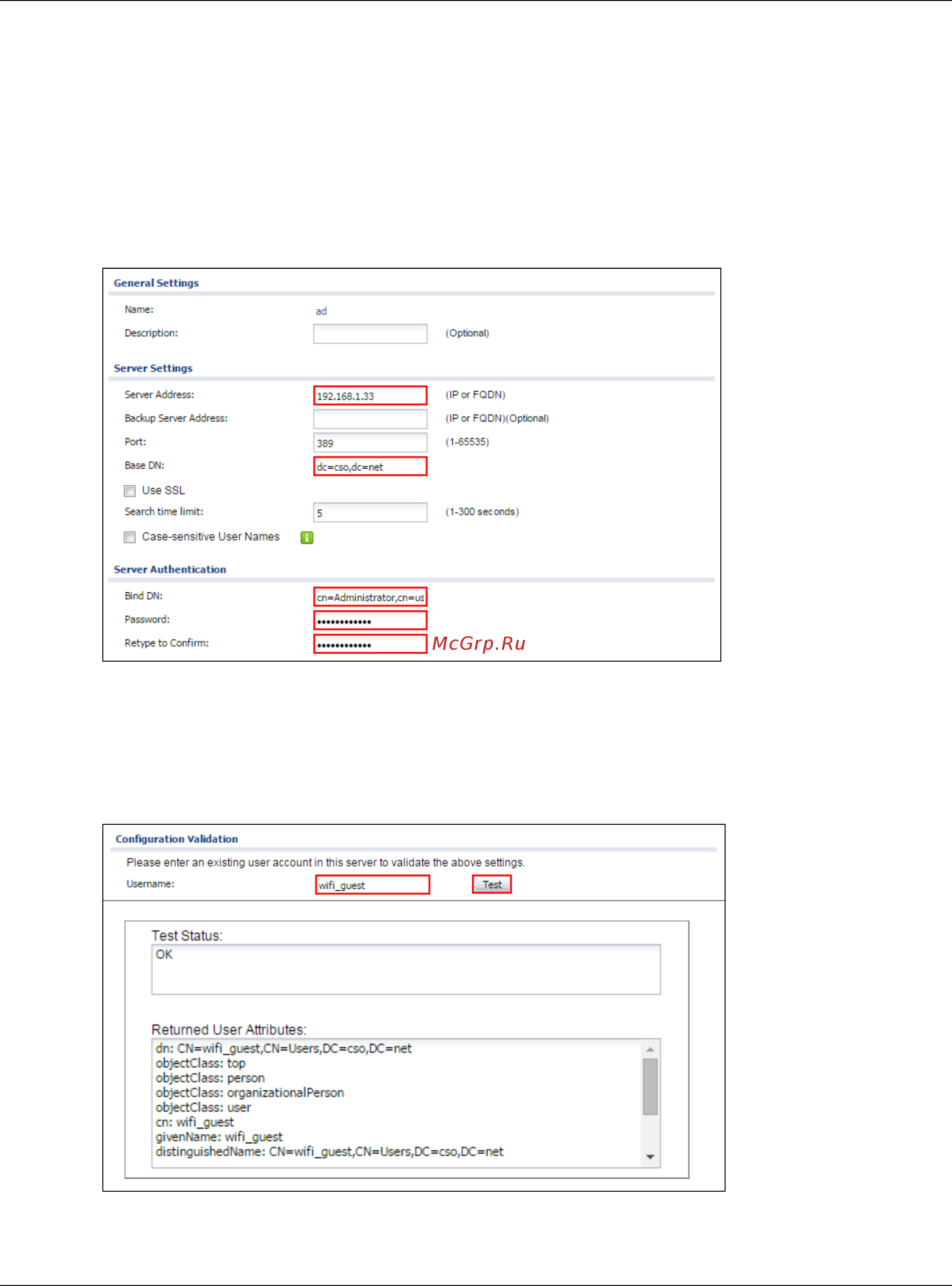 Zyxel USG 40 [45/327] Set up the active directory server account on the zywall usg