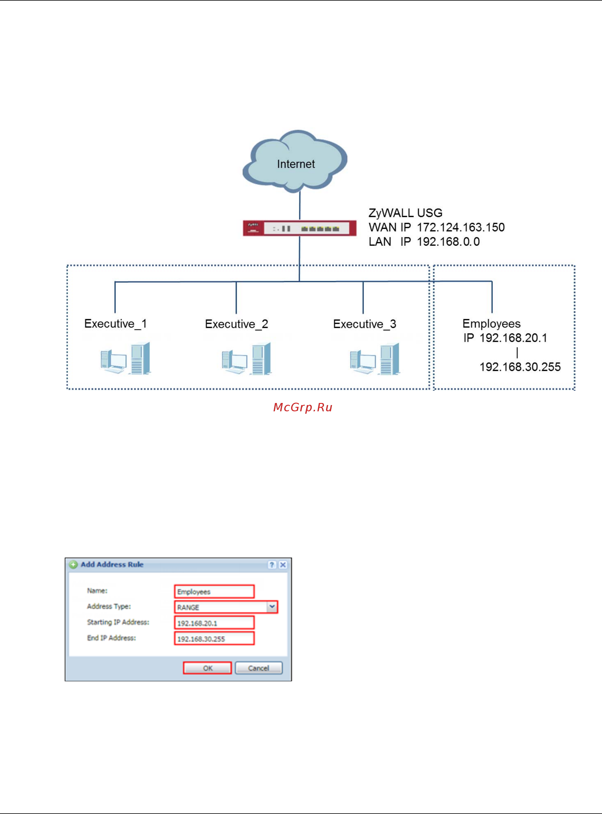 Zyxel USG 60 [62/327] How to exempt specific users from security control
