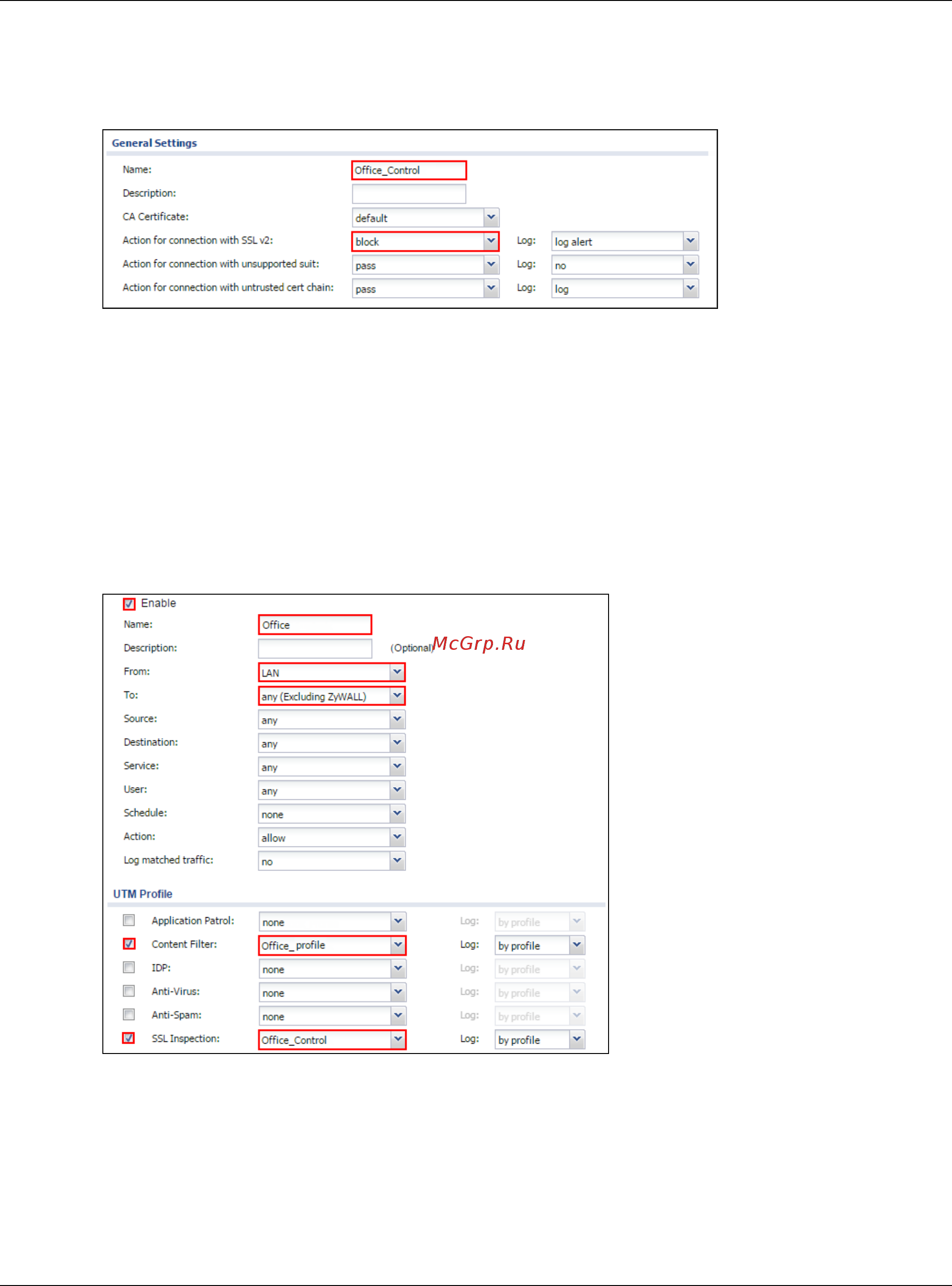 Zyxel USG 60 [93/327] Set up the security policy on the zywall usg