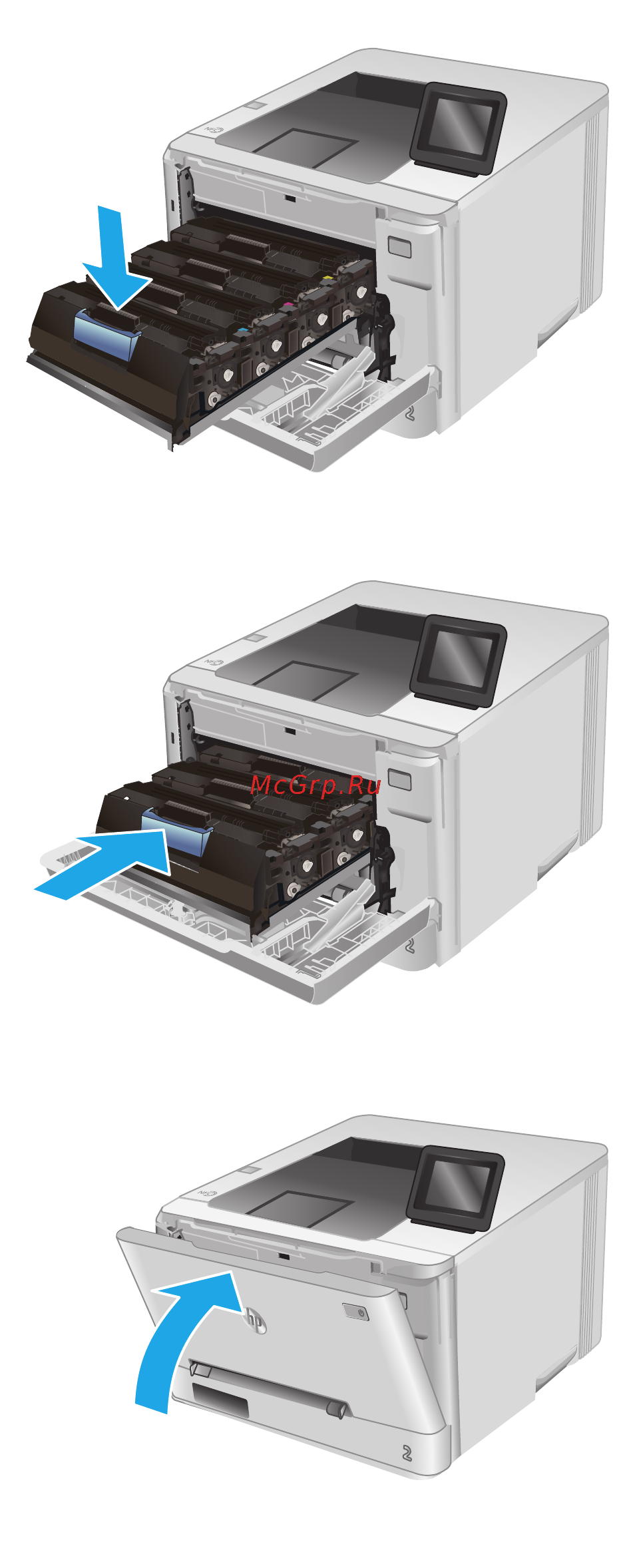 HP laserjet pro 200 color m252dw [44/116] Глава 3 расходные материалы дополнительные принадлежности и запасные части ruww