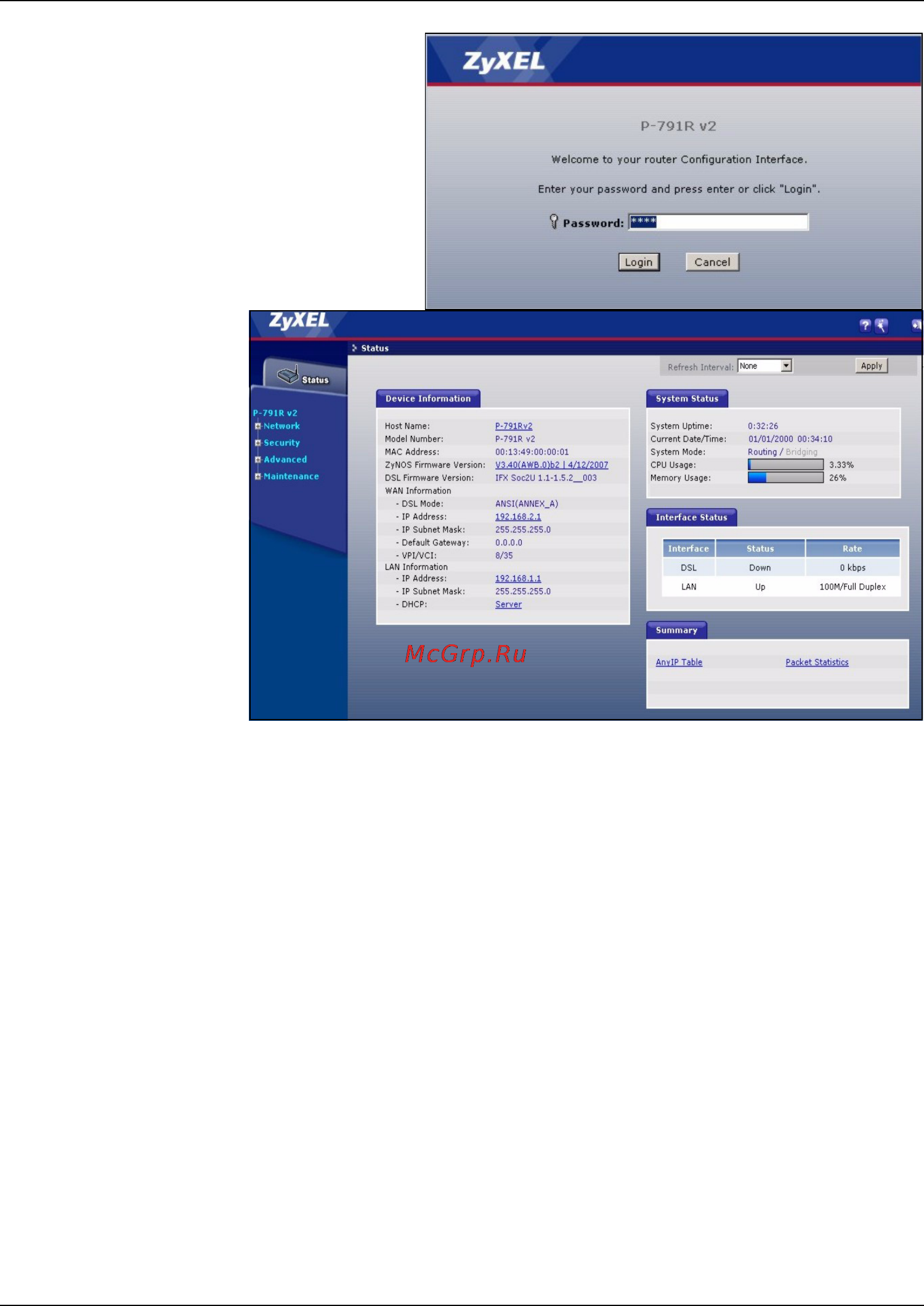 Zyxel P-791R v2 [4/8] Internet connection setup automatic