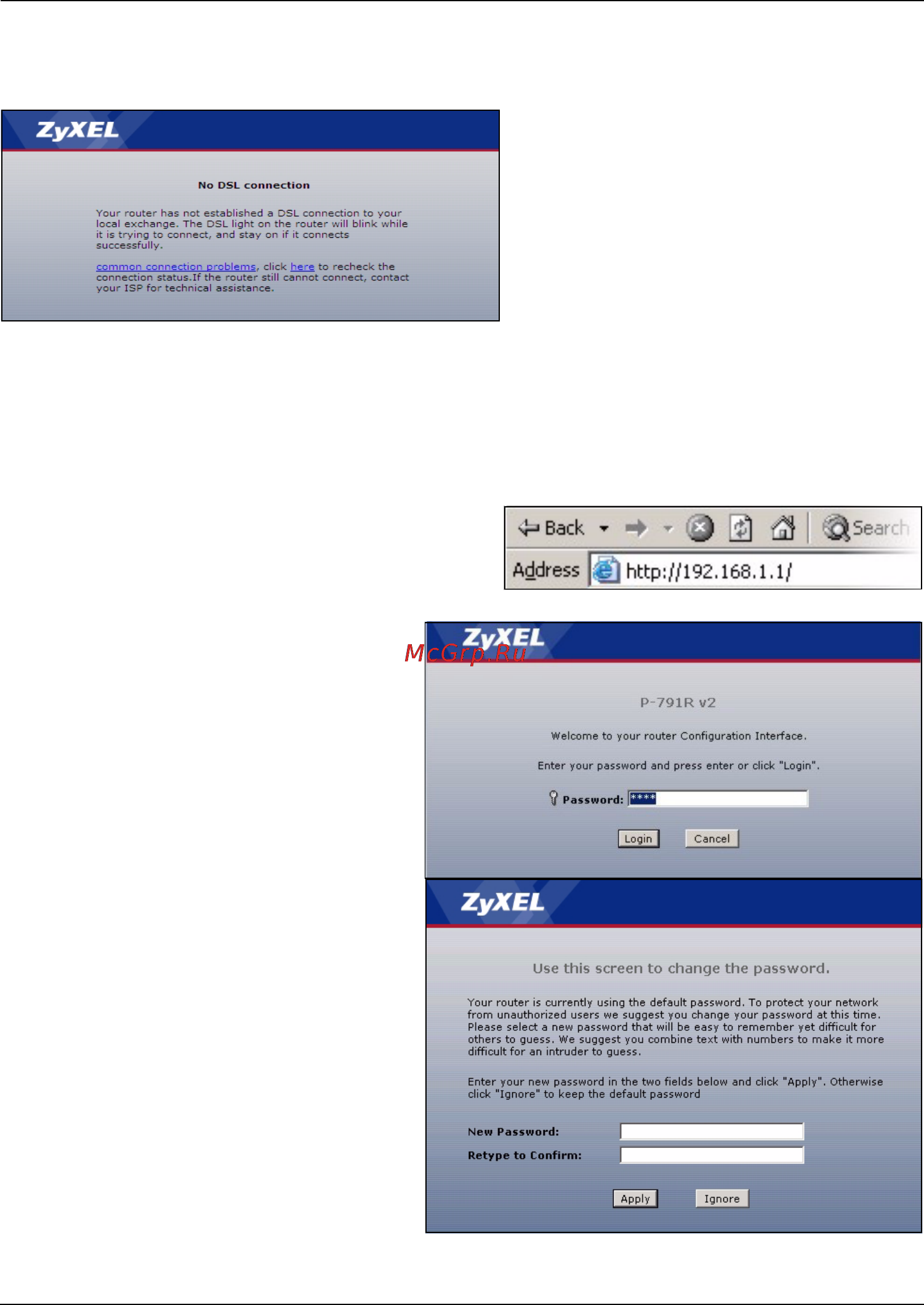 Zyxel P-791R v2 [5/8] Internet connection setup wizard