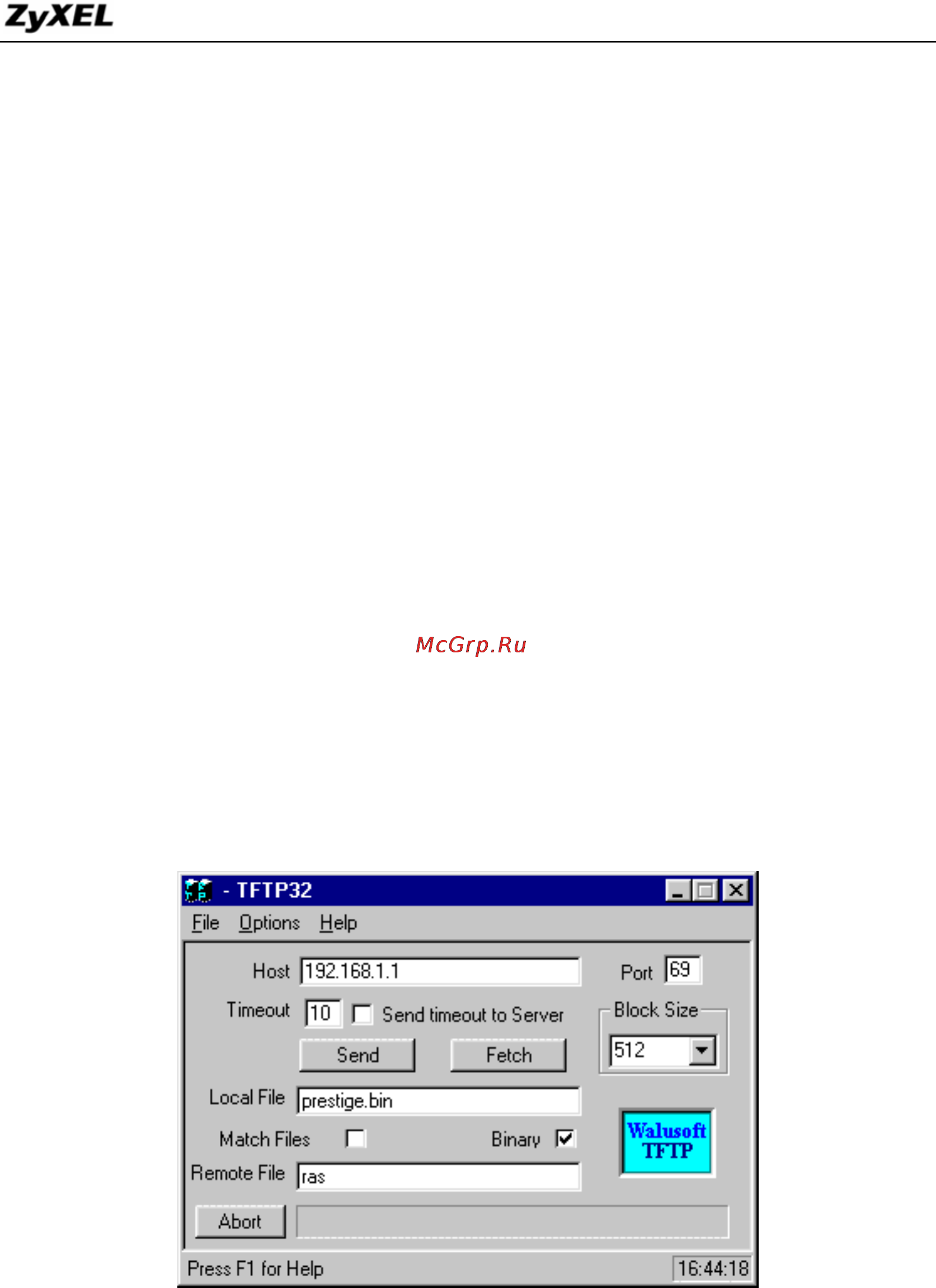 Zyxel P-791R v2 [70/98] Firmware configurations uploading and