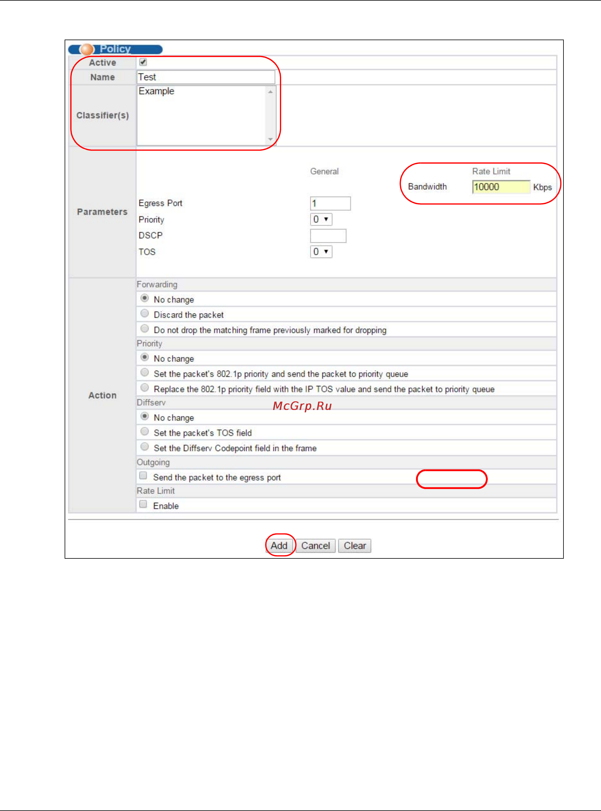 Zyxel MES3500-10 [178/370] Example