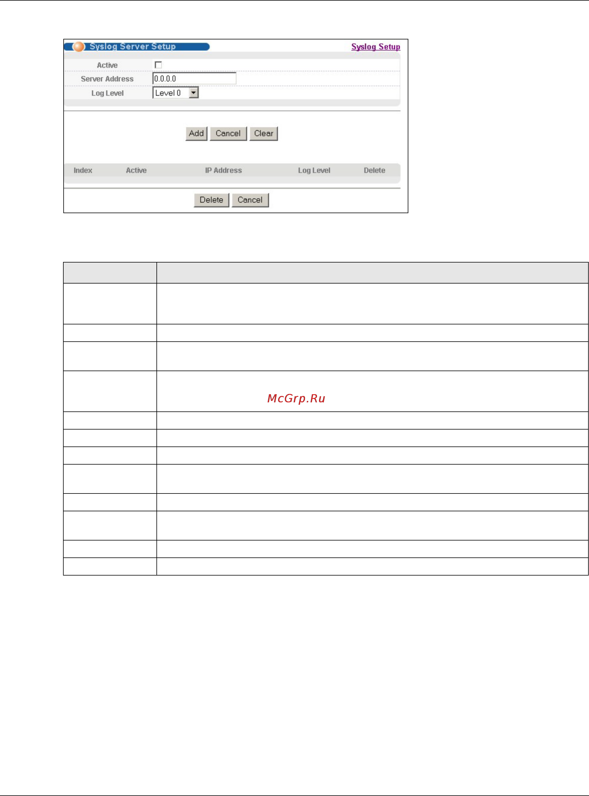Zyxel MGS3520-28F [304/338] Chapter 40 syslog