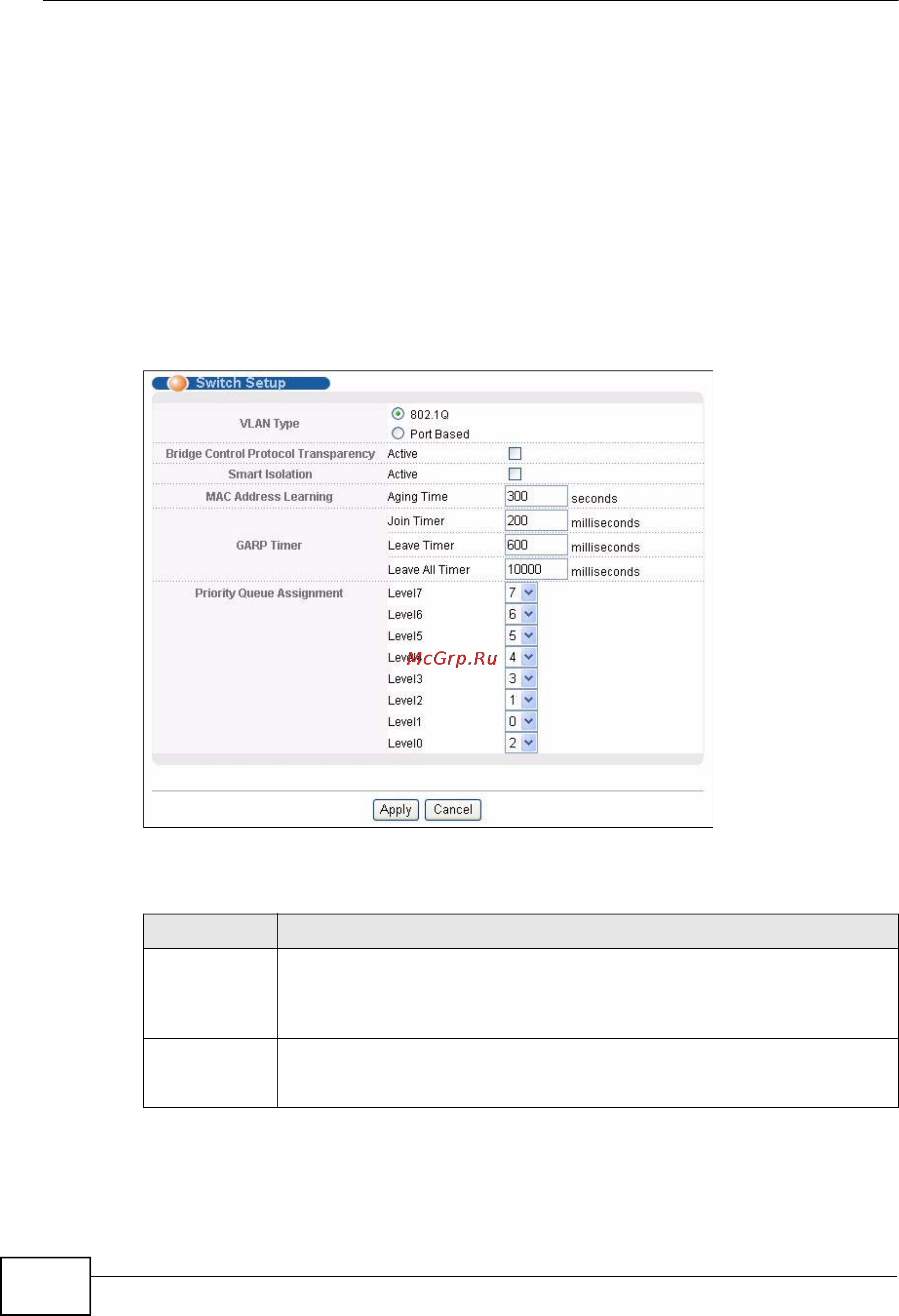 Zyxel XGS-4728F [108/491] Xgs 4526 4528f 4728f user s guide