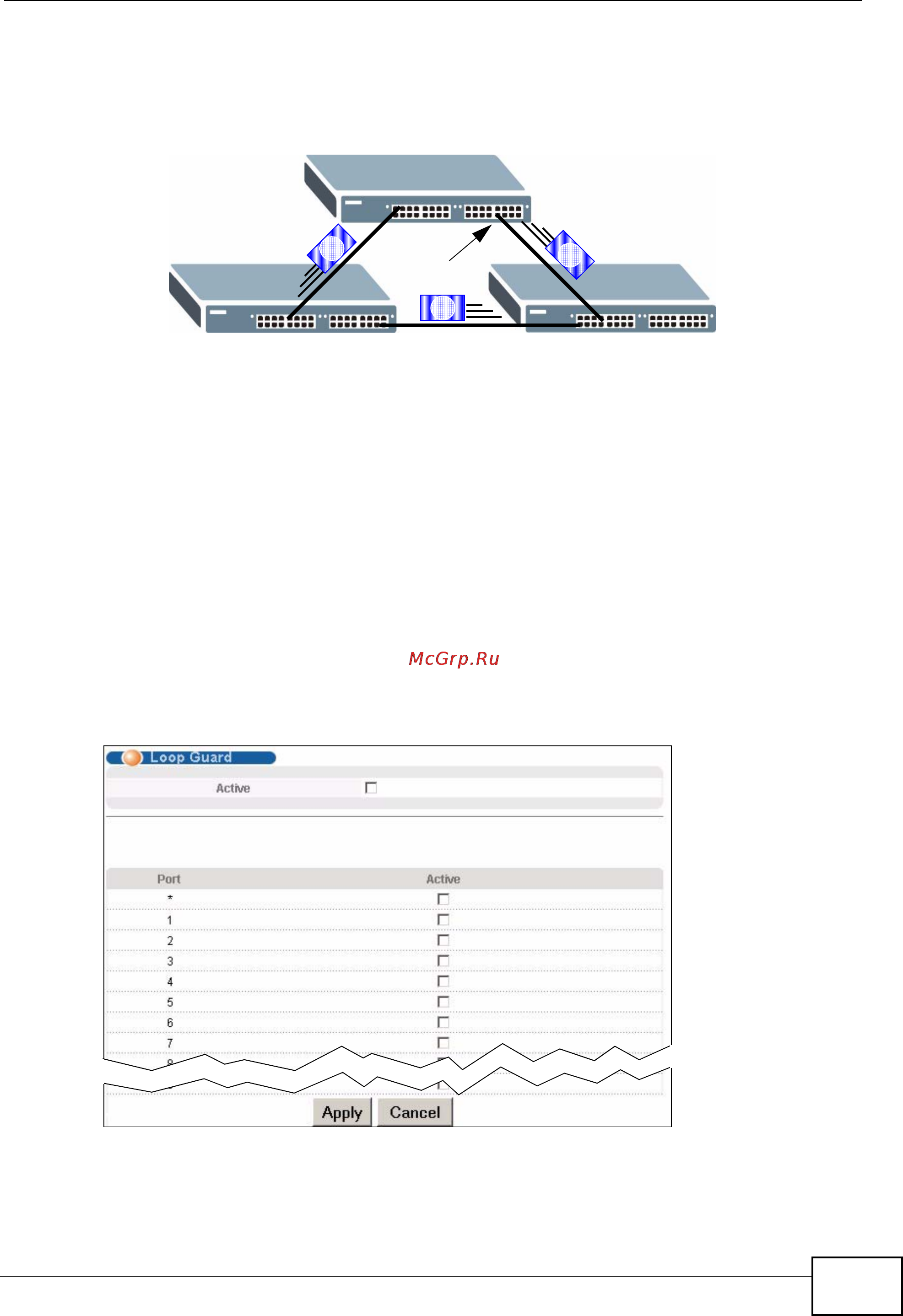 Zyxel XGS-4728F [285/491] Loop guard setup