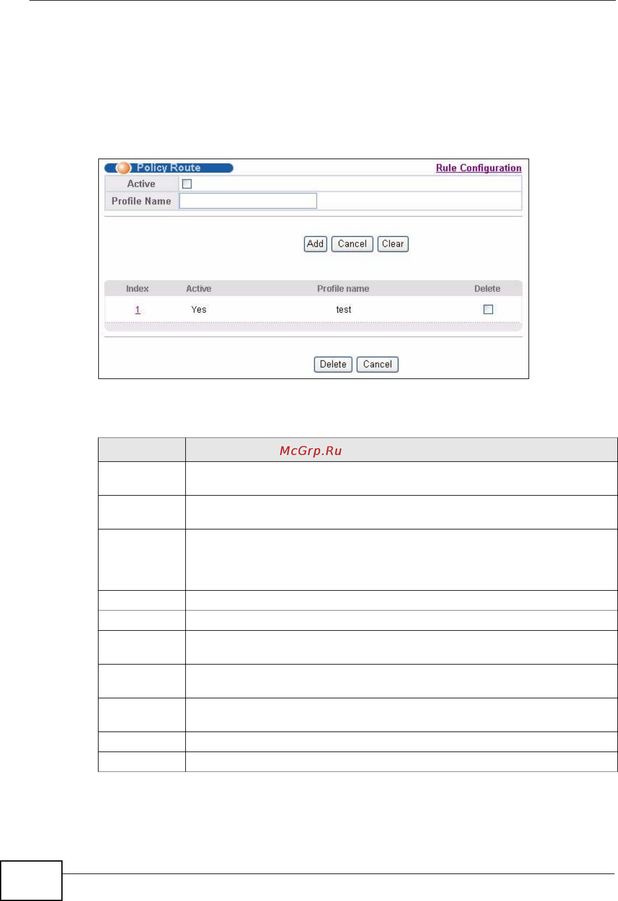 Zyxel XGS-4728F [324/491] Policy routing