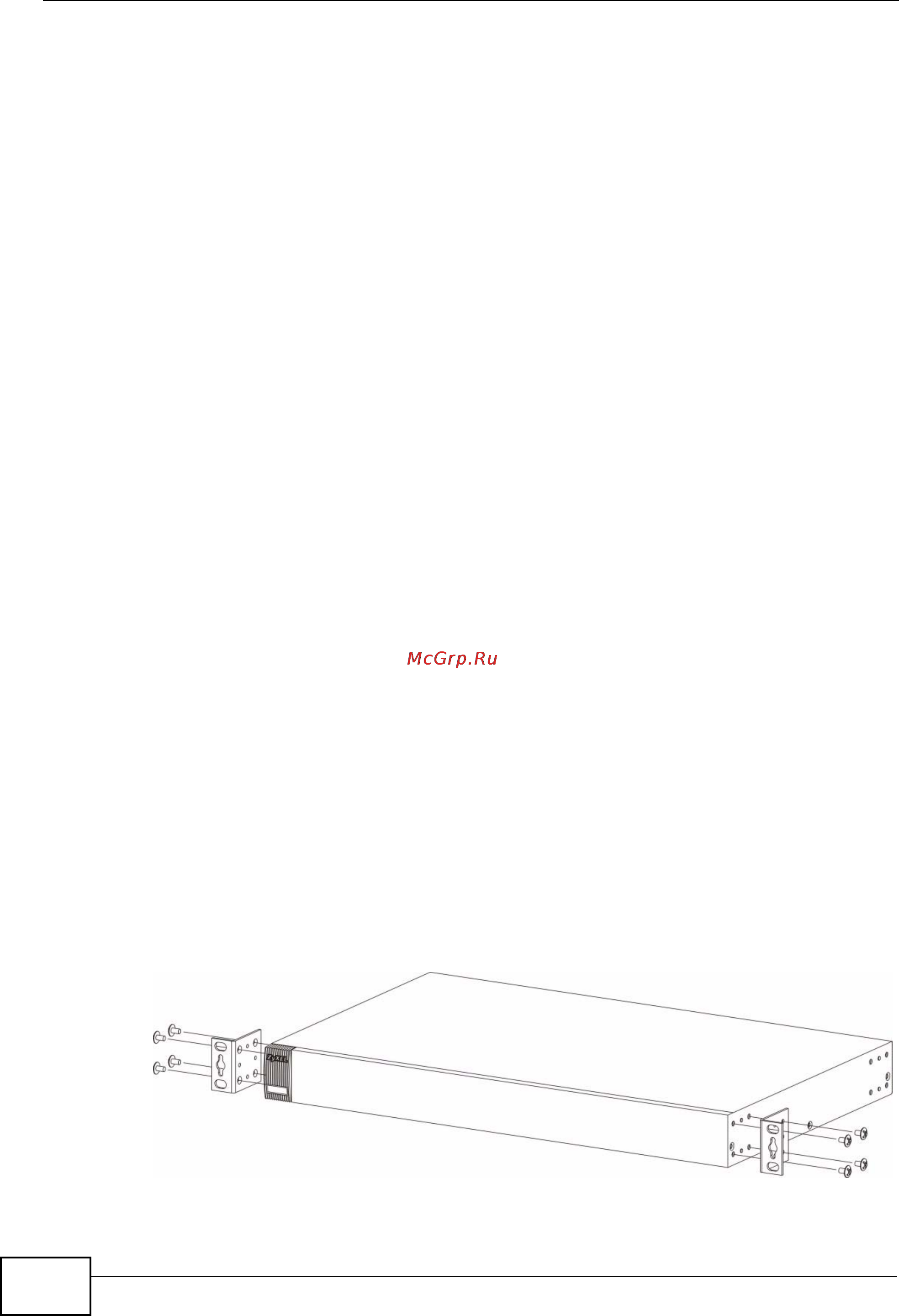 Zyxel XGS-4728F [34/491] Mounting the switch on a rack
