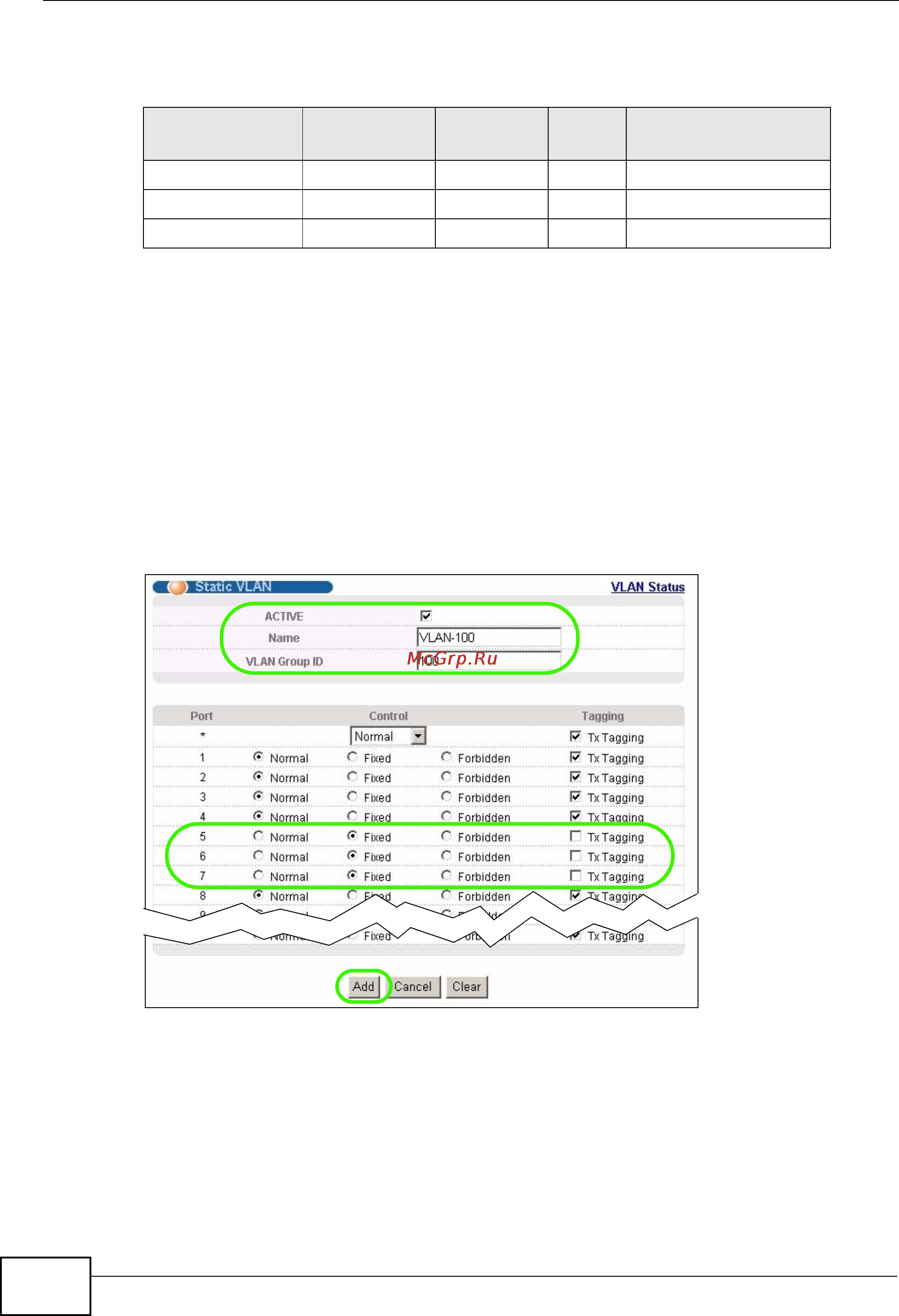 Zyxel XGS-4728F [64/491] Table 6 settings in this tutorial
