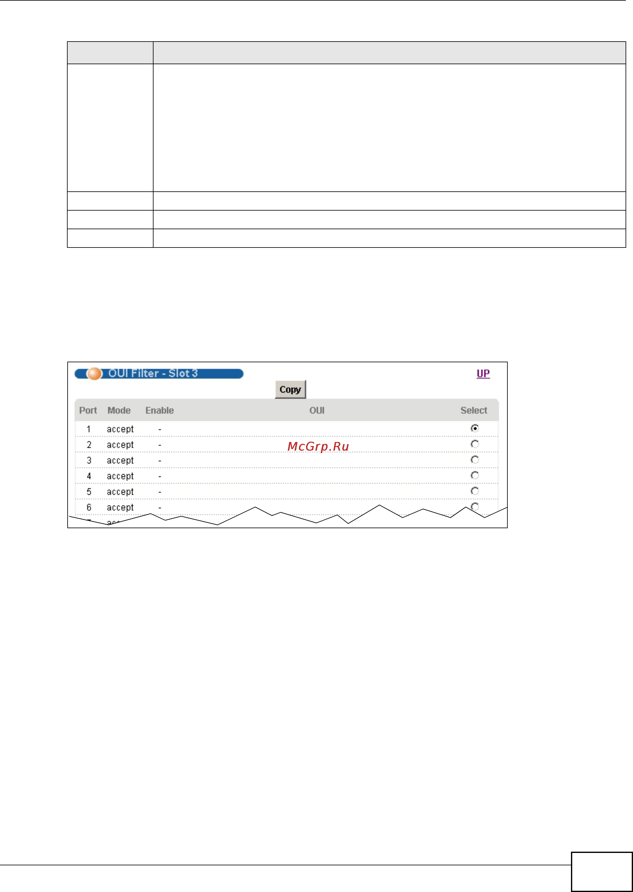 Zyxel IES-6000 [103/1156] Oui filter slot screen