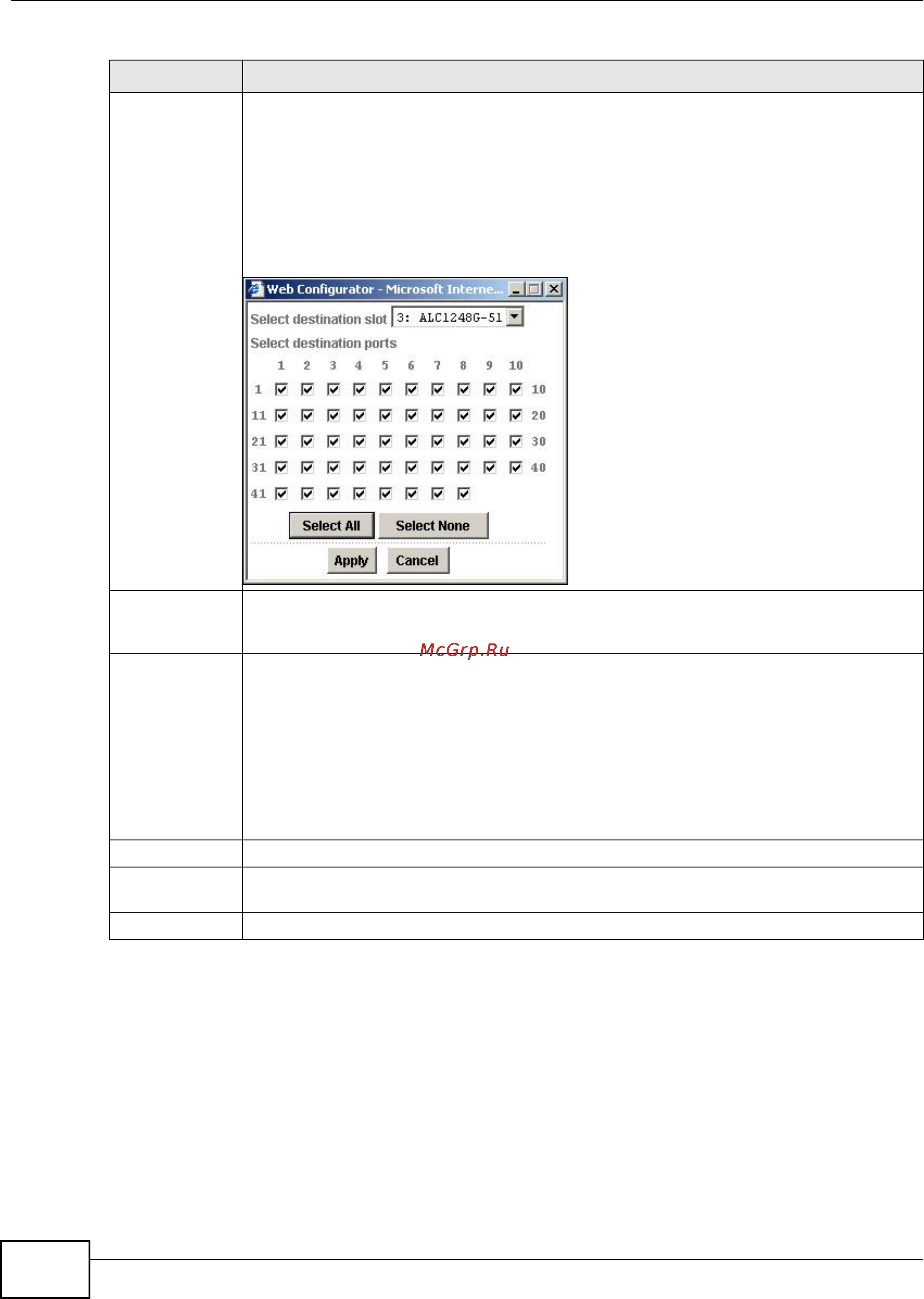 Zyxel IES-5106 [118/1156] Dscp port slot screen