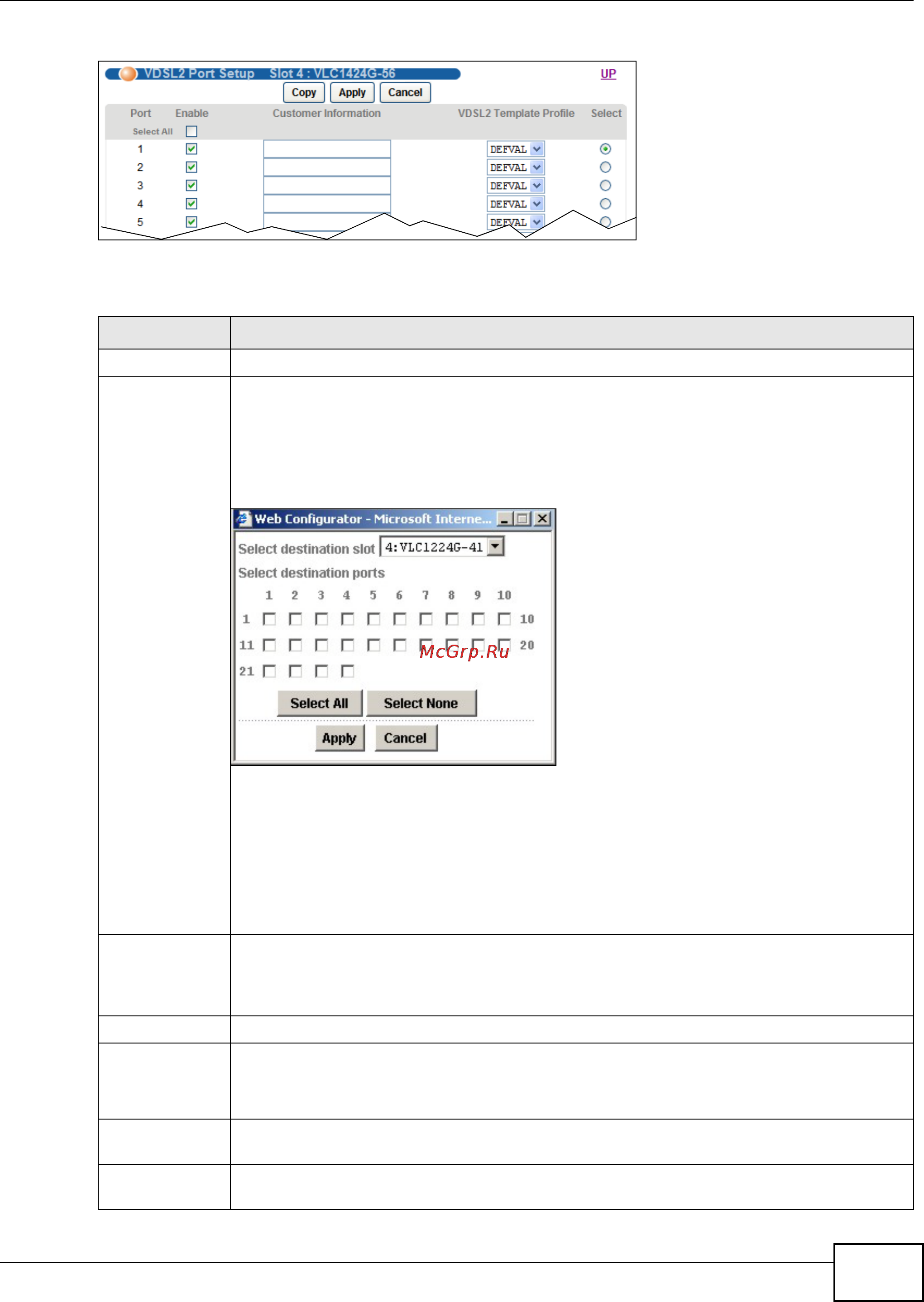 Zyxel IES-6000 [251/1156] Chapter 10 subscriber port setup screens