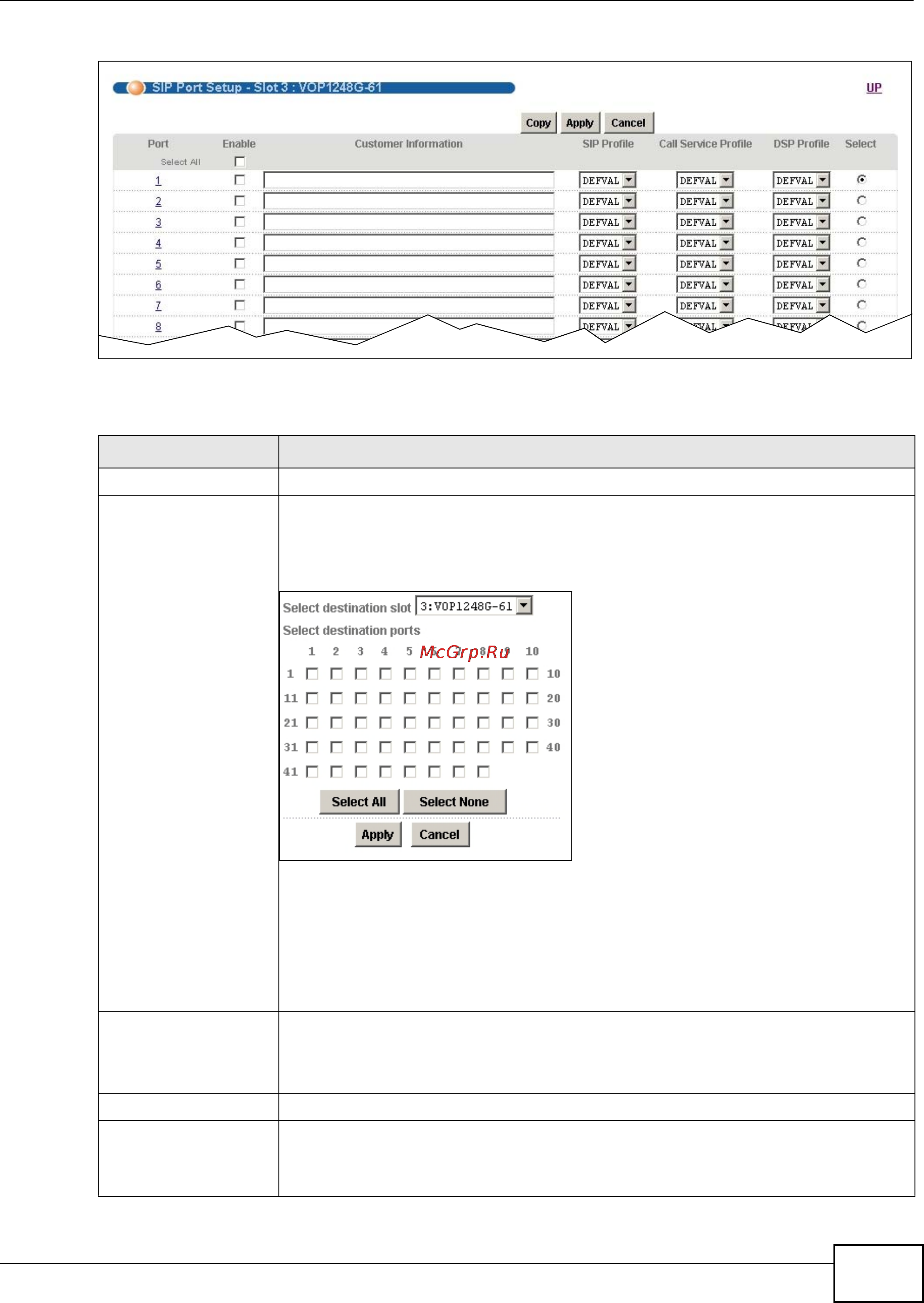 Zyxel IES-5112 [289/1156] Chapter 10 subscriber port setup screens