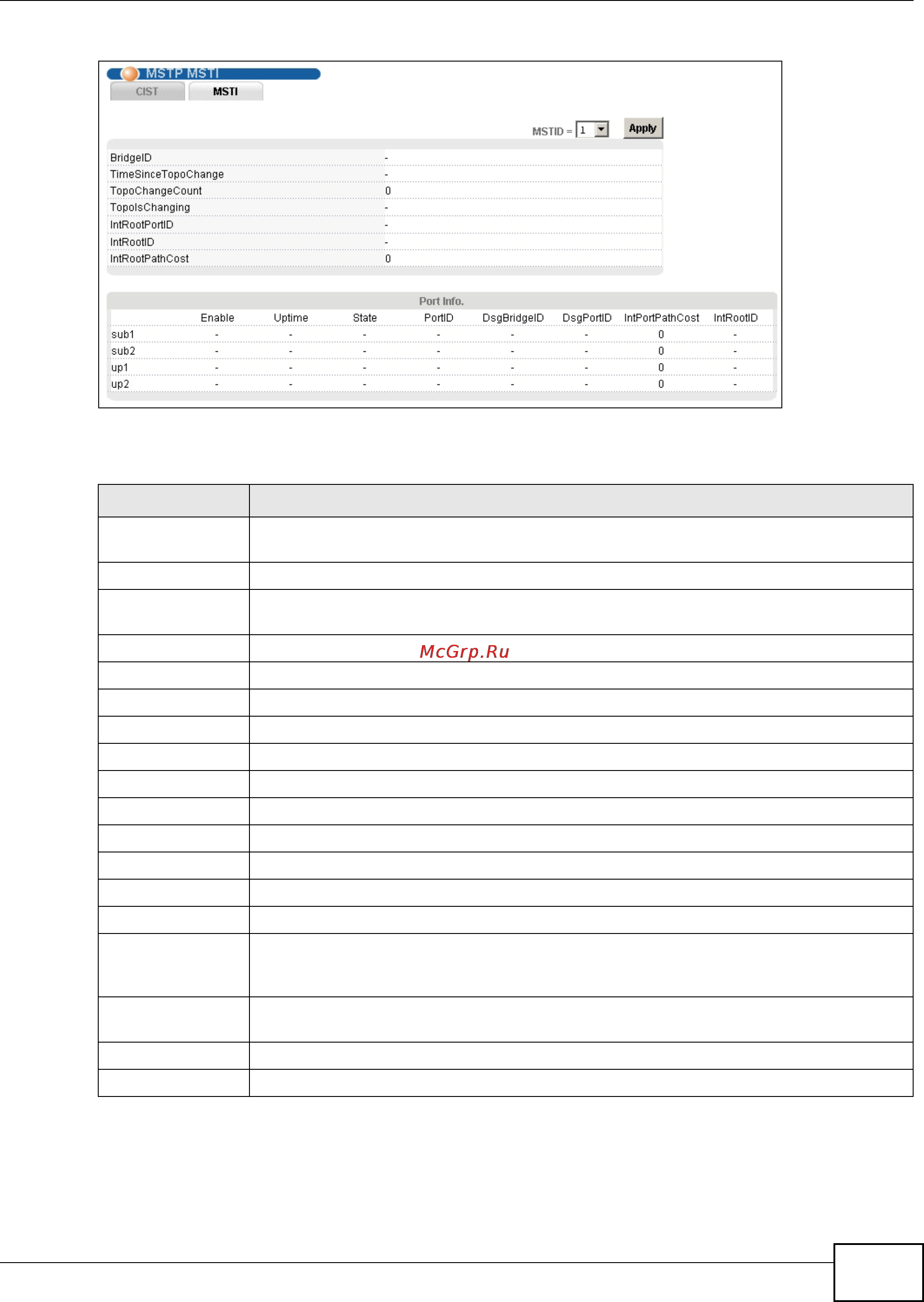 Zyxel IES-5106 [477/1156] Chapter 13 statistics screens