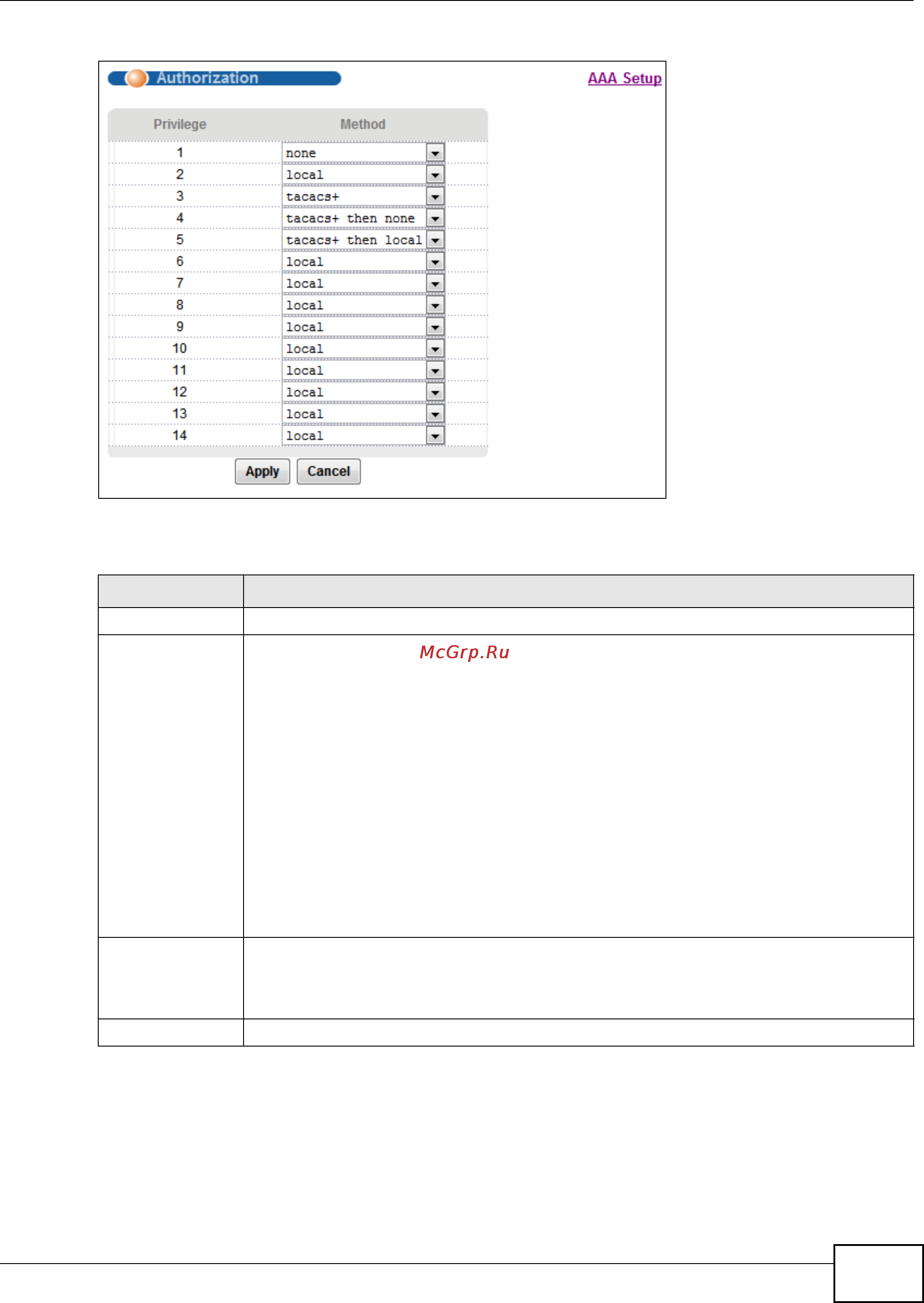 Zyxel IES-5106 [583/1156] Radius server setup