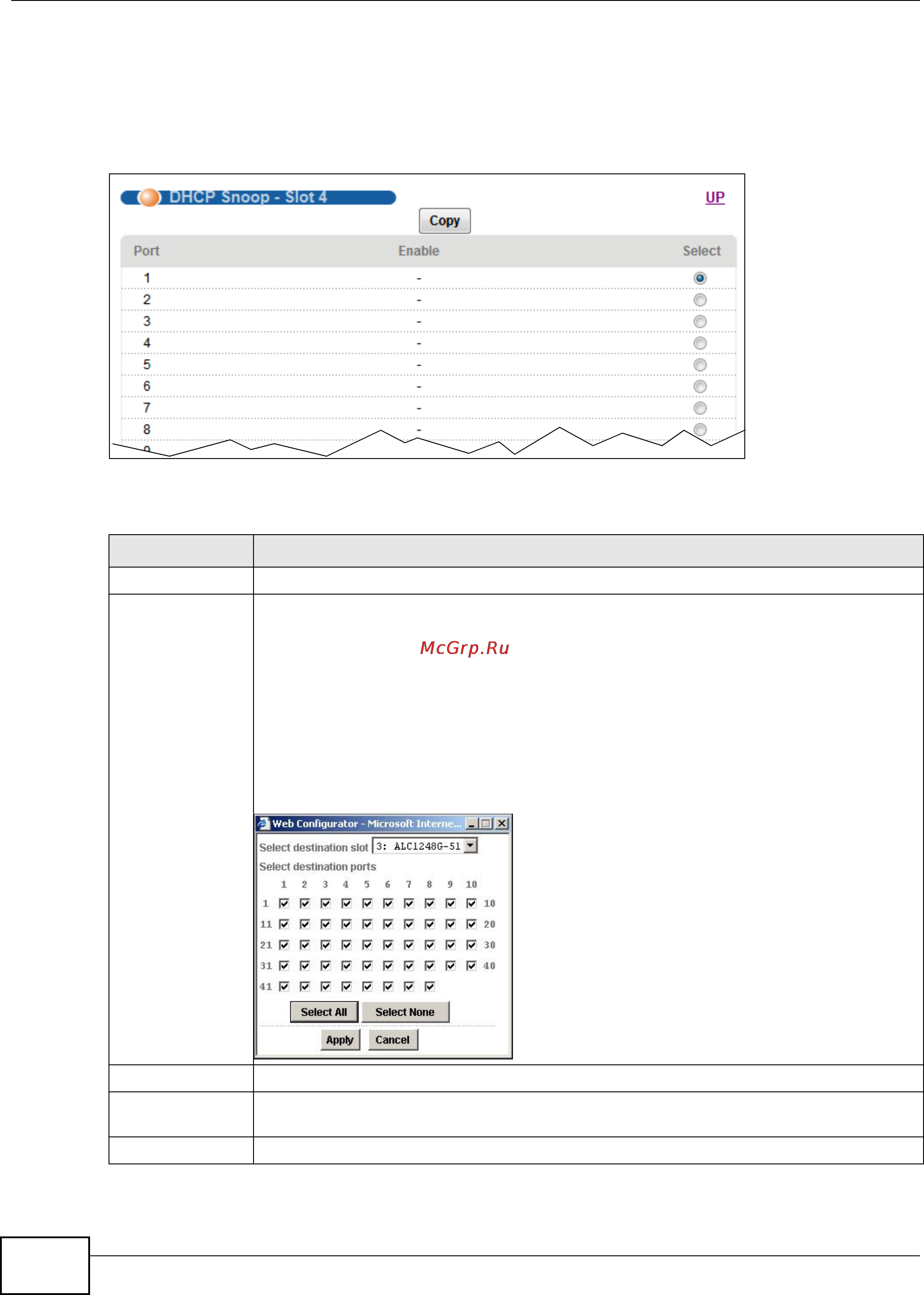 Zyxel IES-5106 [92/1156] Chapter 4 access control list screens