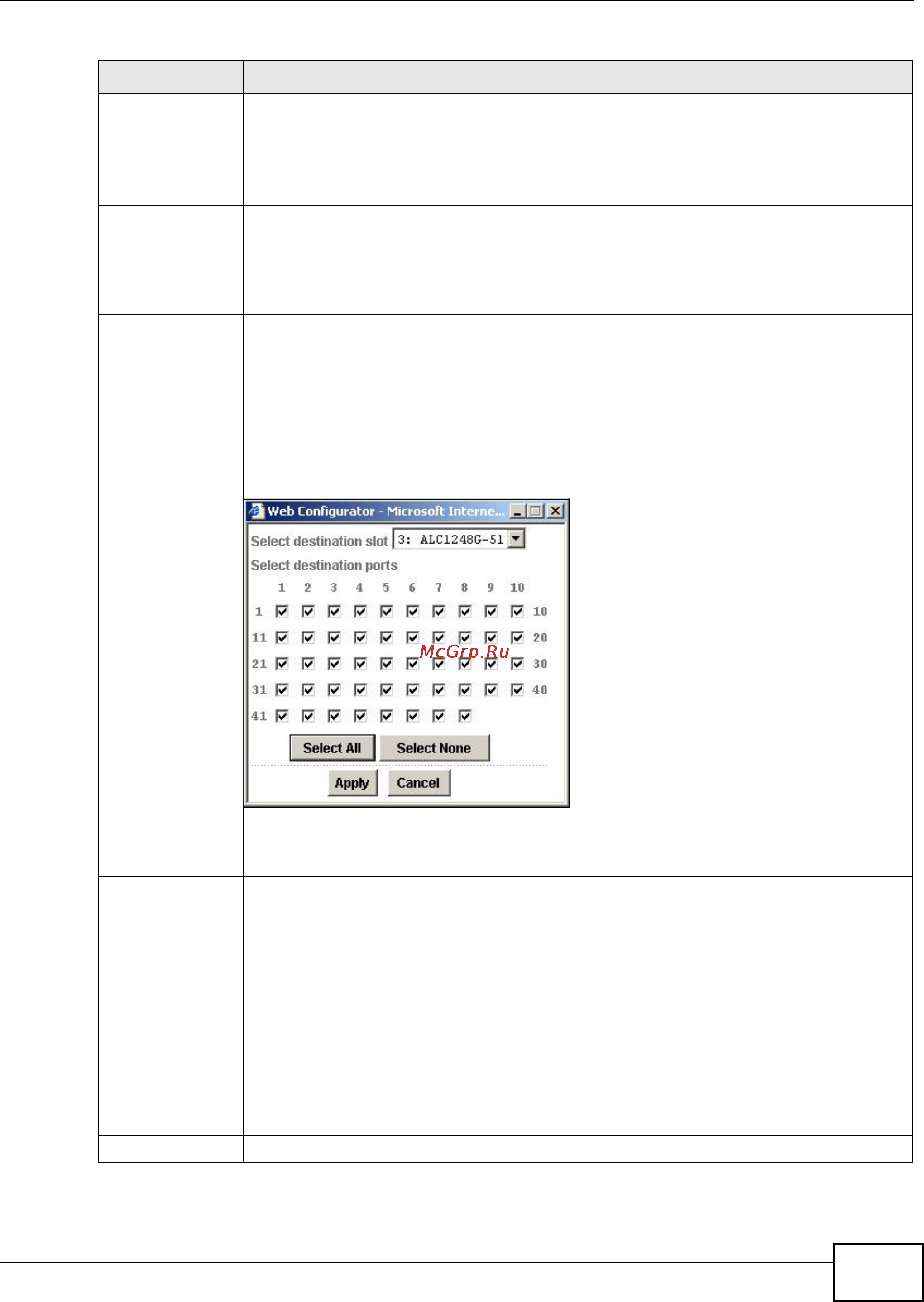 Zyxel IES-5112 [97/1156] Chapter 4 access control list screens