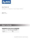 Zyxel OLT2412 Инструкция по эксплуатации