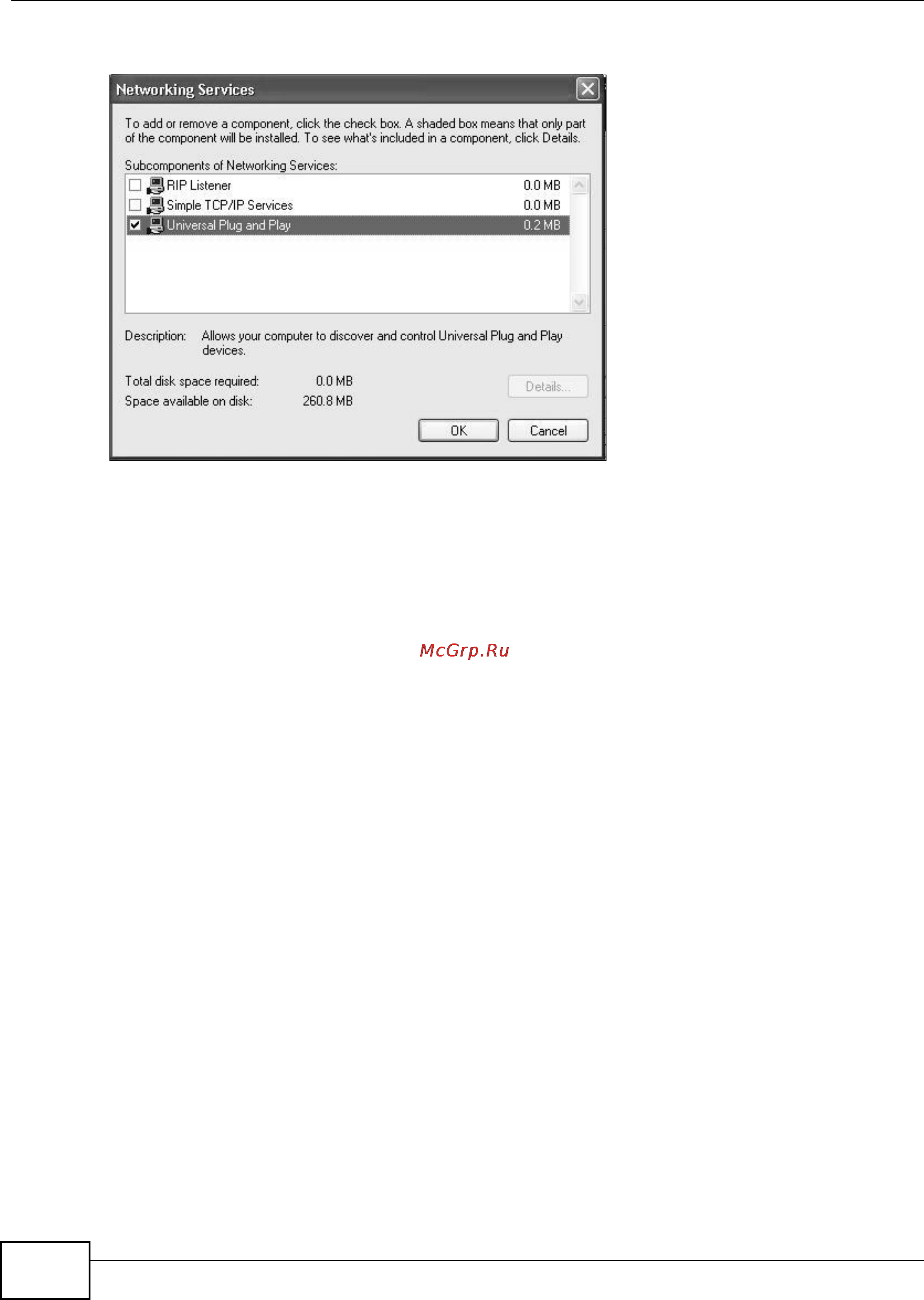 Zyxel VMG1312-B10B [148/394] Using upnp in windows xp example