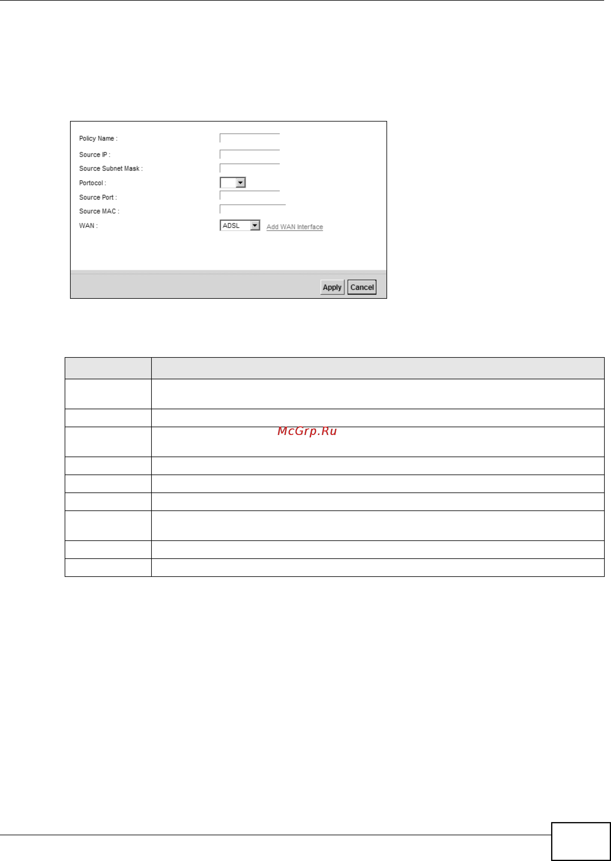 Zyxel VMG1312-B10B [165/394] Add edit policy forwarding