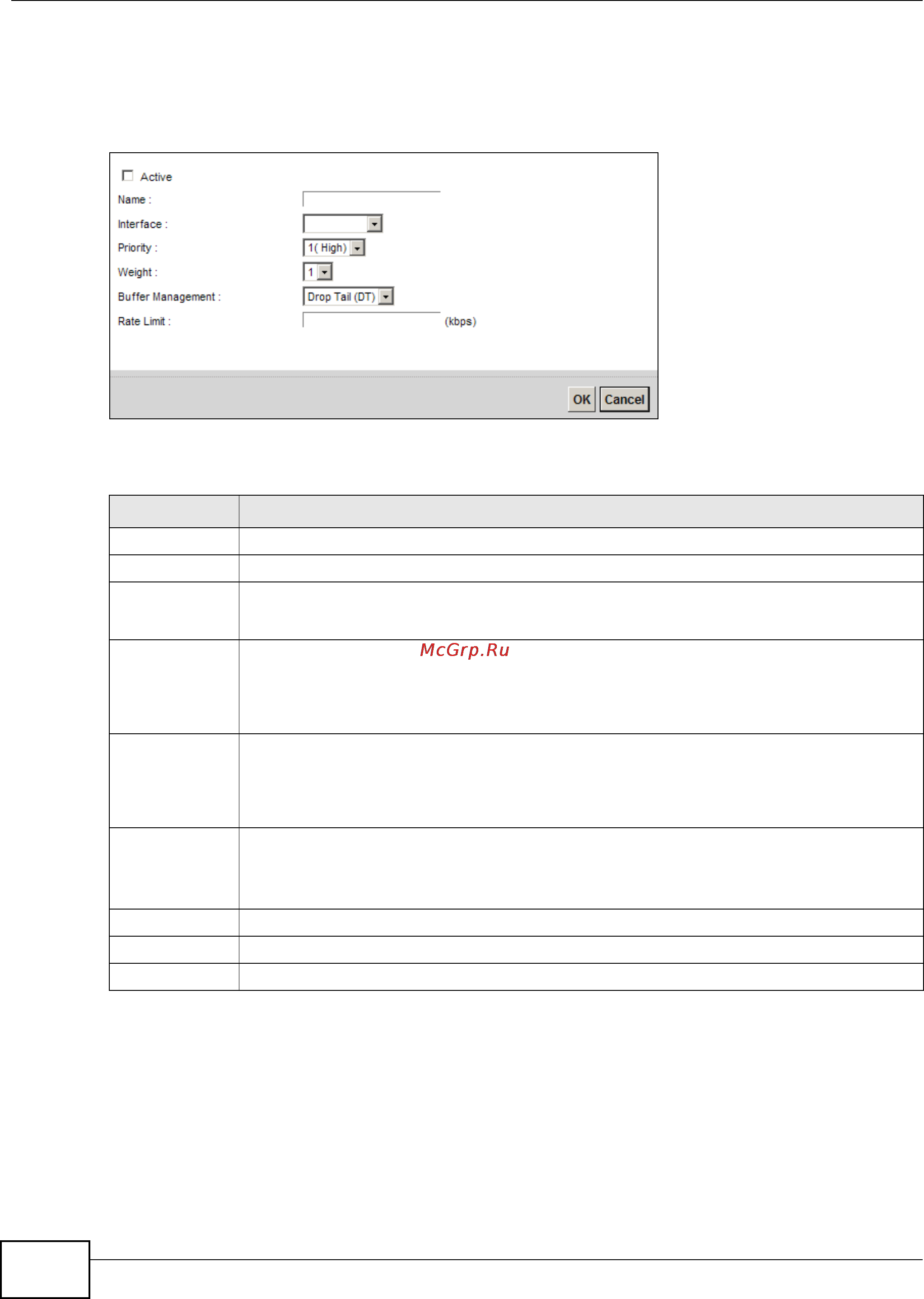 Zyxel VMG1312-B10B [172/394] Adding a qos queue