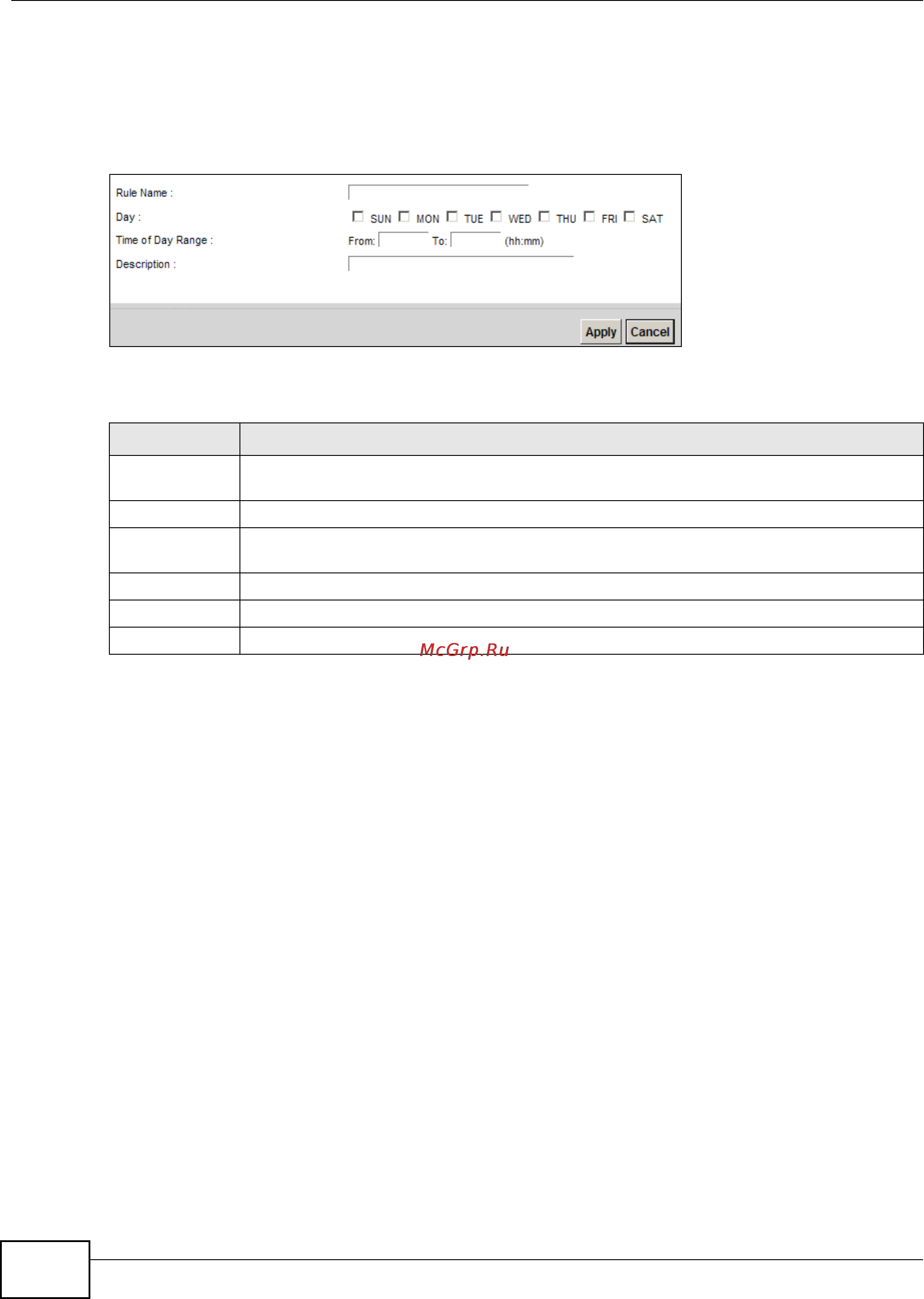 Zyxel VMG1312-B10B [232/394] Add edit a schedule