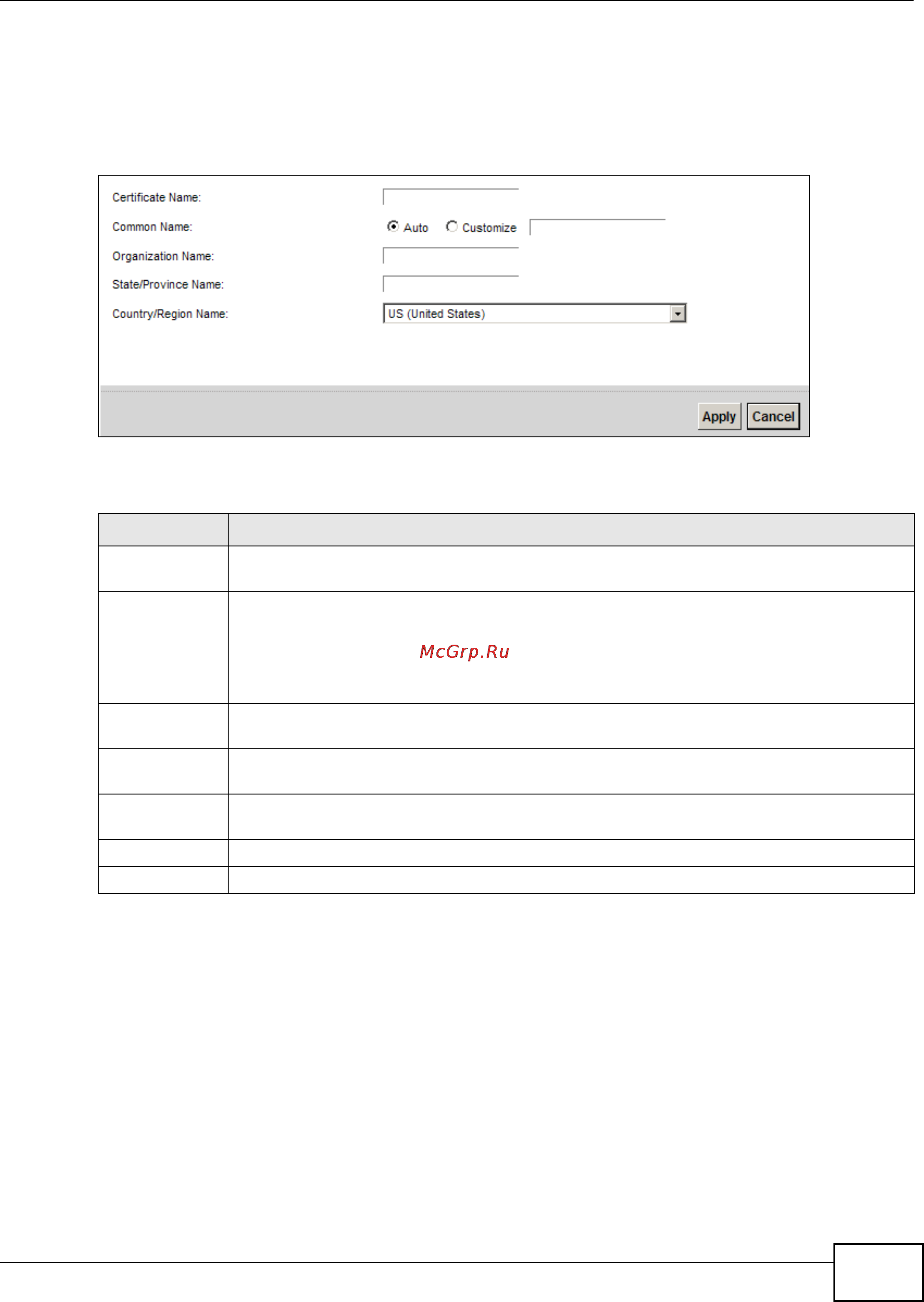 Zyxel VMG1312-B10B [235/394] Create certificate request