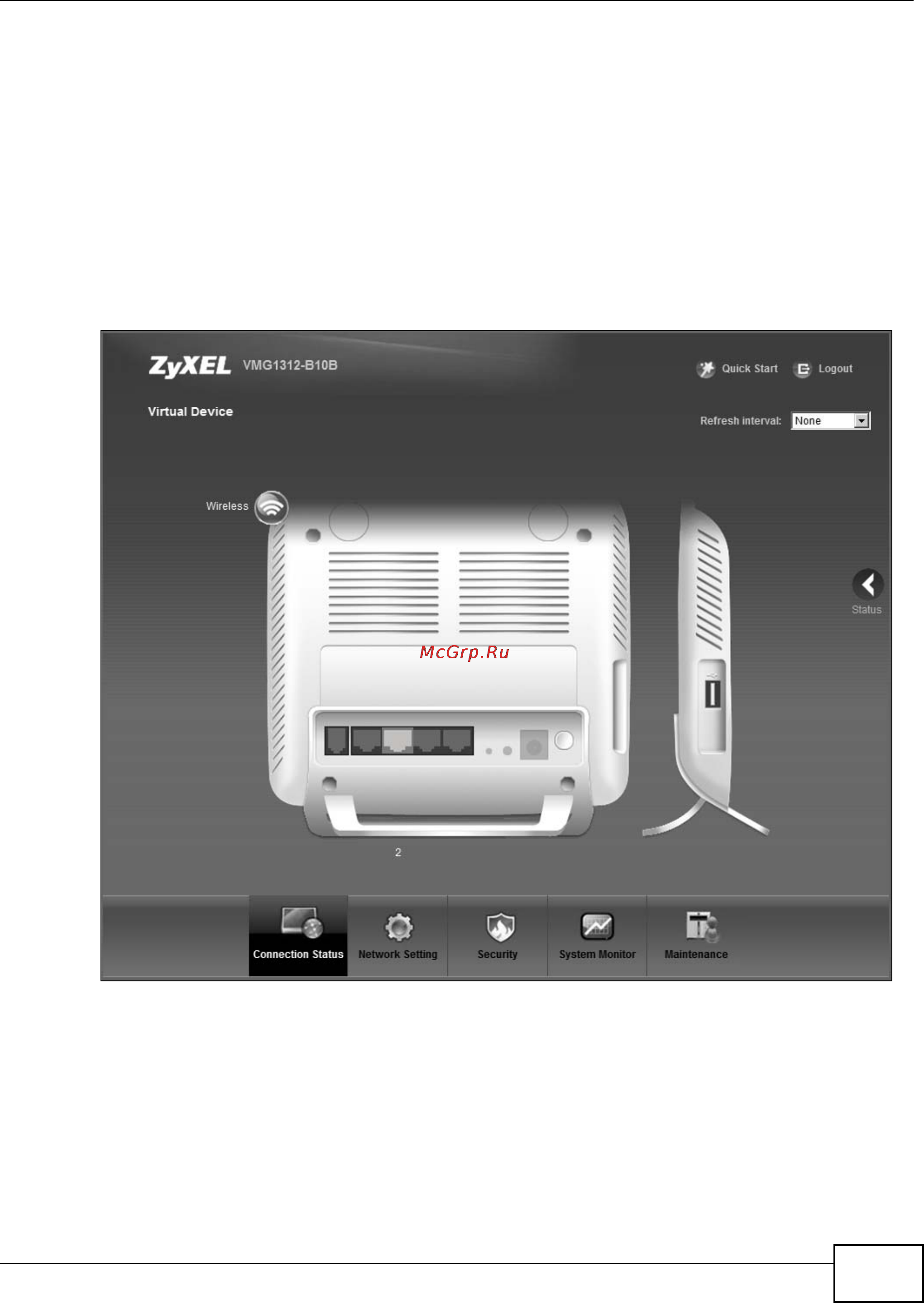 Zyxel VMG1312-B10B [27/394] Main window