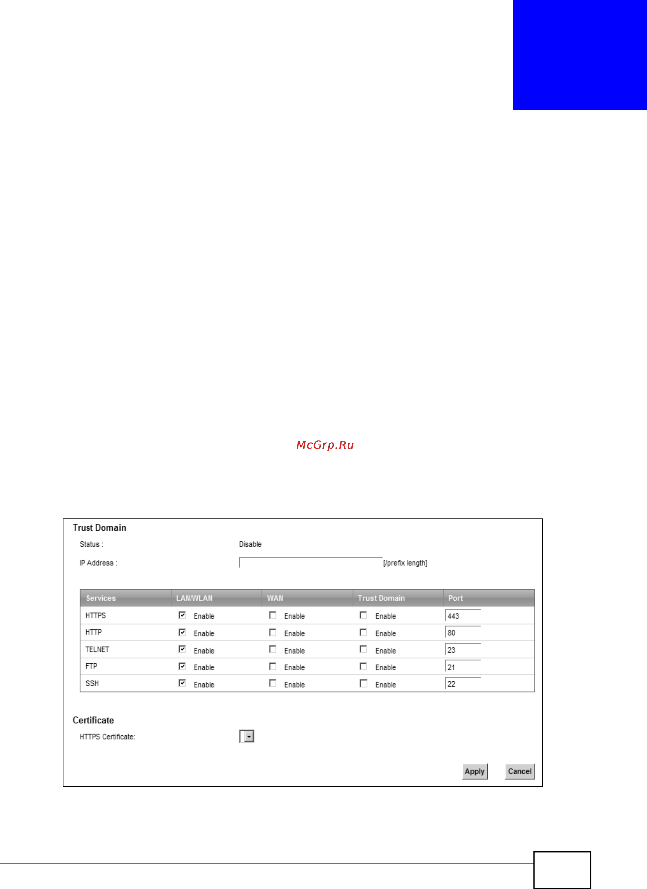 Zyxel VMG1312-B10B [275/394] Remote management