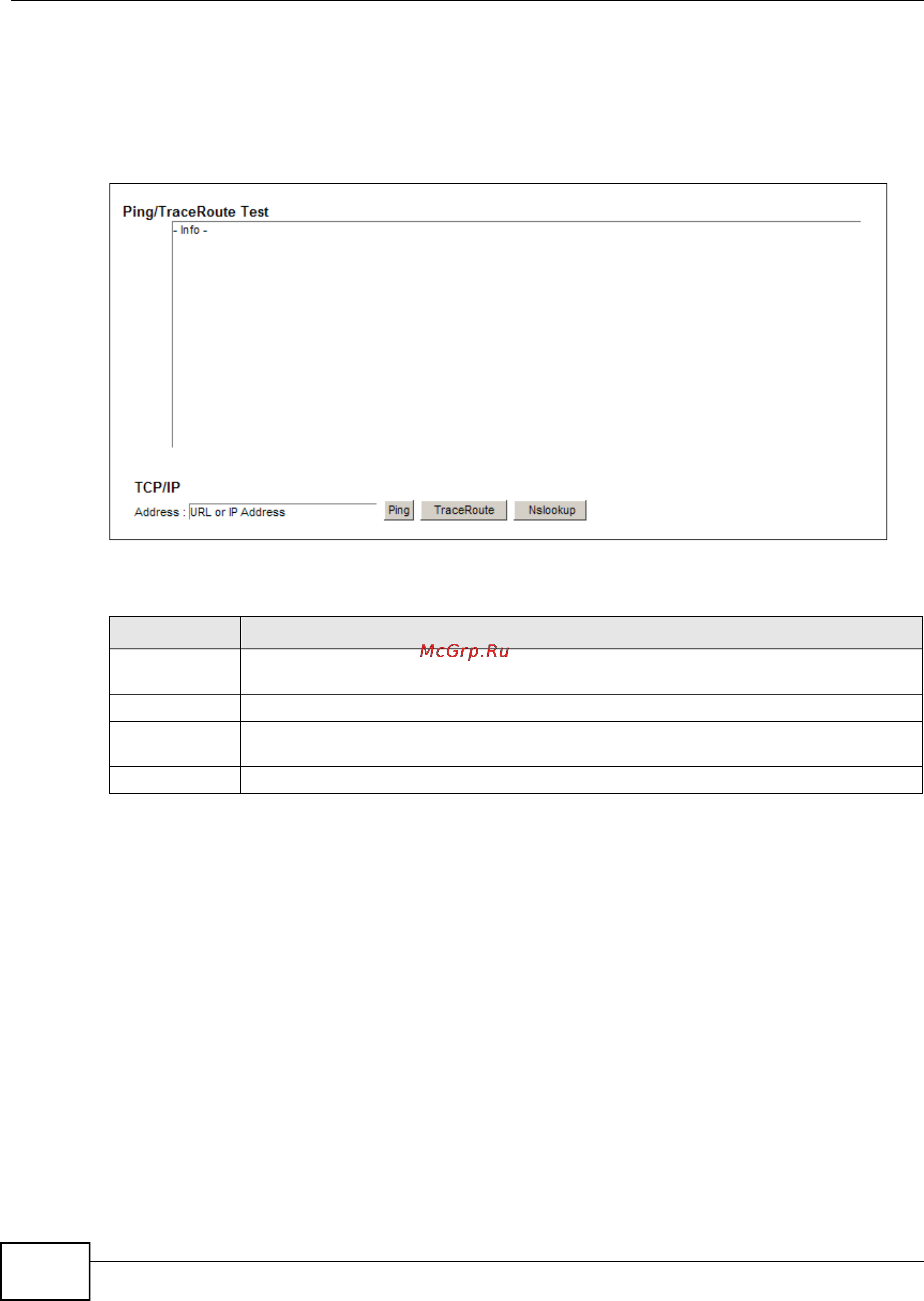 Zyxel VMG1312-B10B [298/394] Ping traceroute nslookup