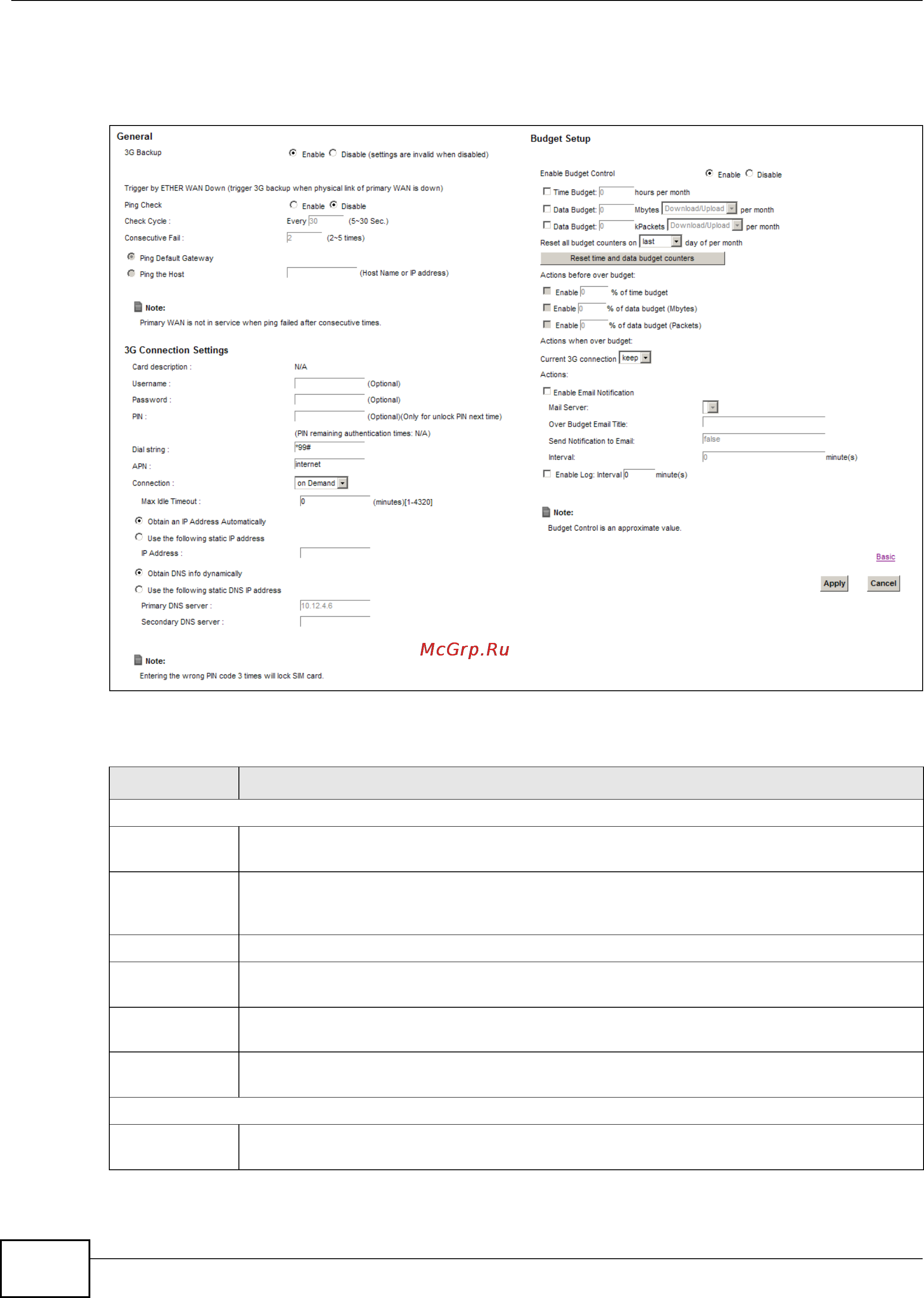 Zyxel VMG1312-B10B [88/394] Note the actual data rate you obtain varies depending the 3g card you use the signal strength to the service provider s base station and so on