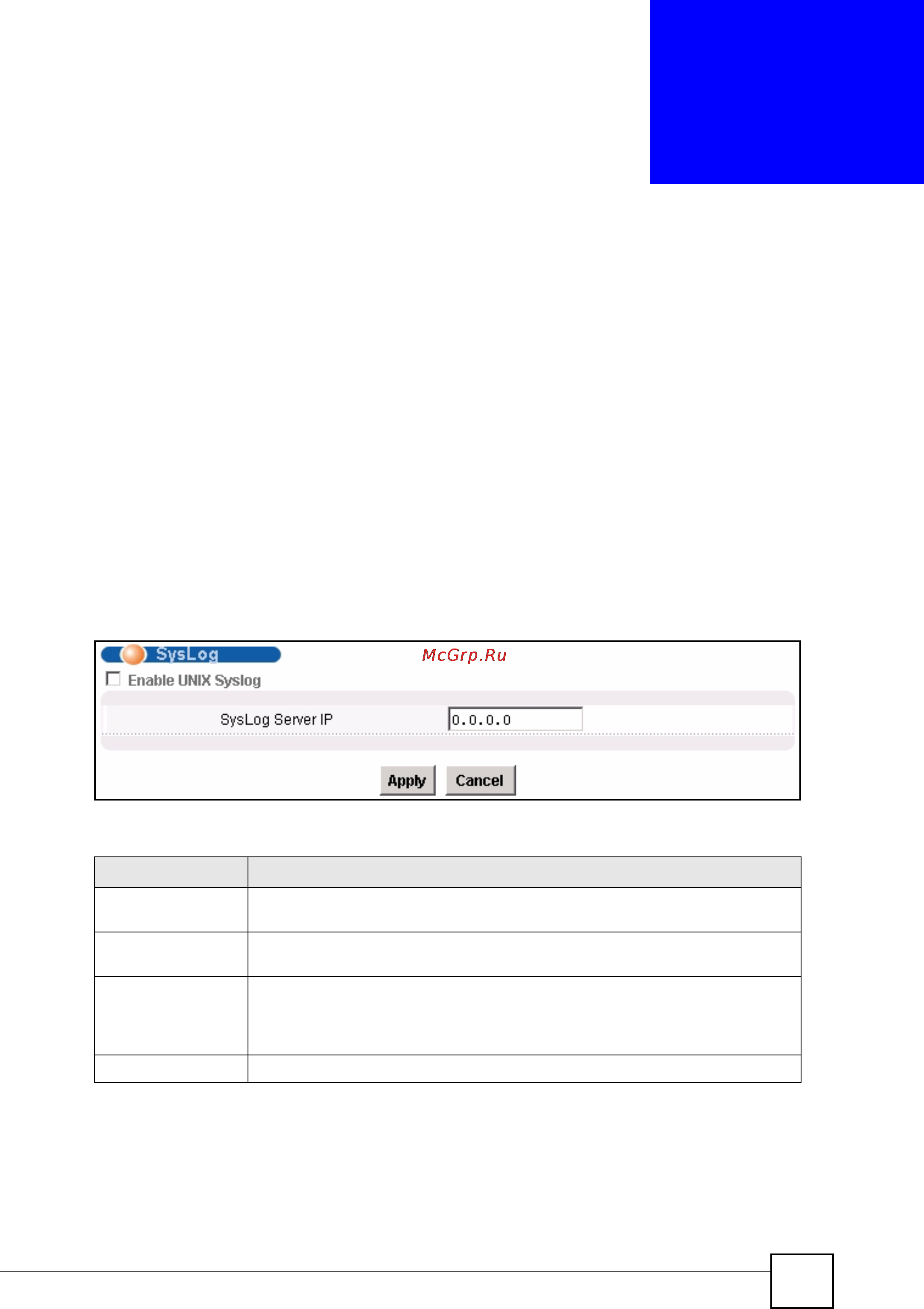 Zyxel IES-1248 EE [249/544] Syslog