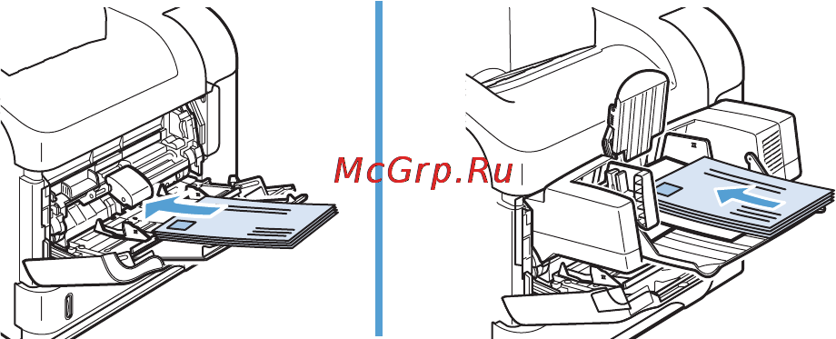 HP LaserJet Enterprise 600 M603n [102/270] Загрузка конвертов