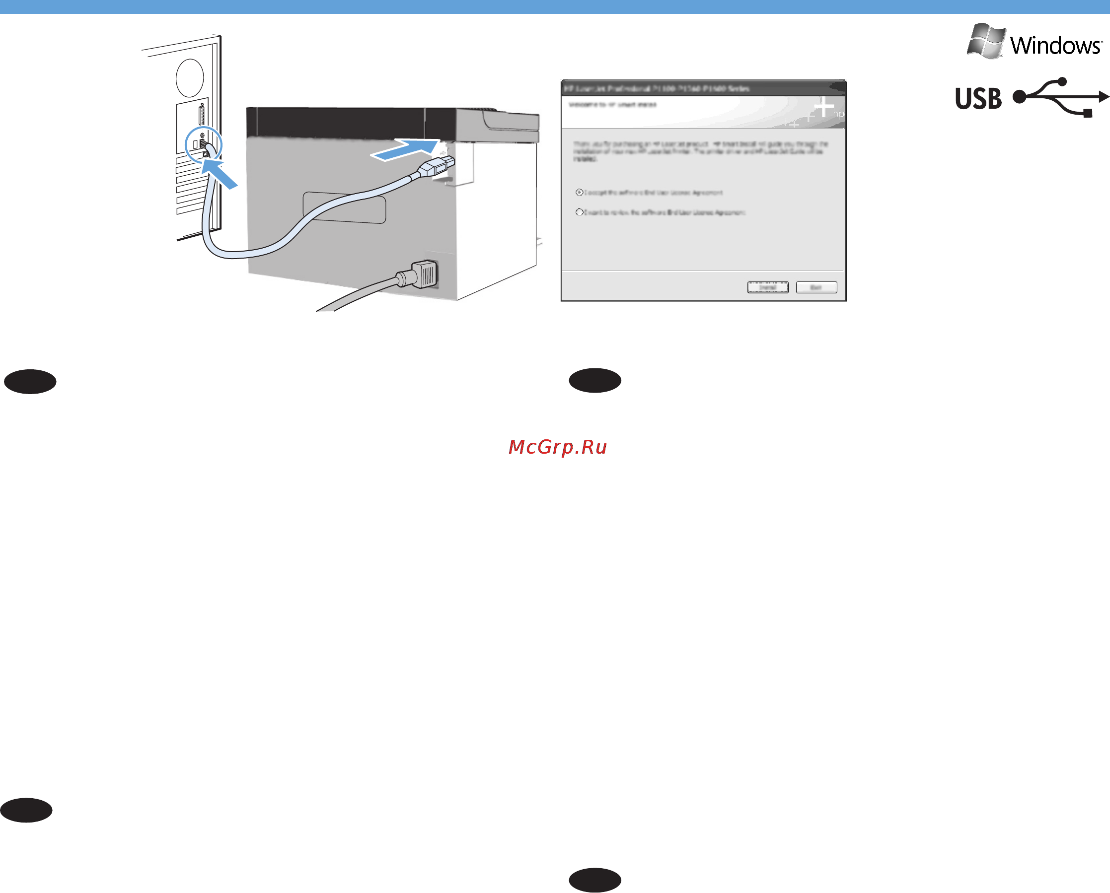 HP LaserJet Pro P1606dn [15/36] Instalacija usb a za windows