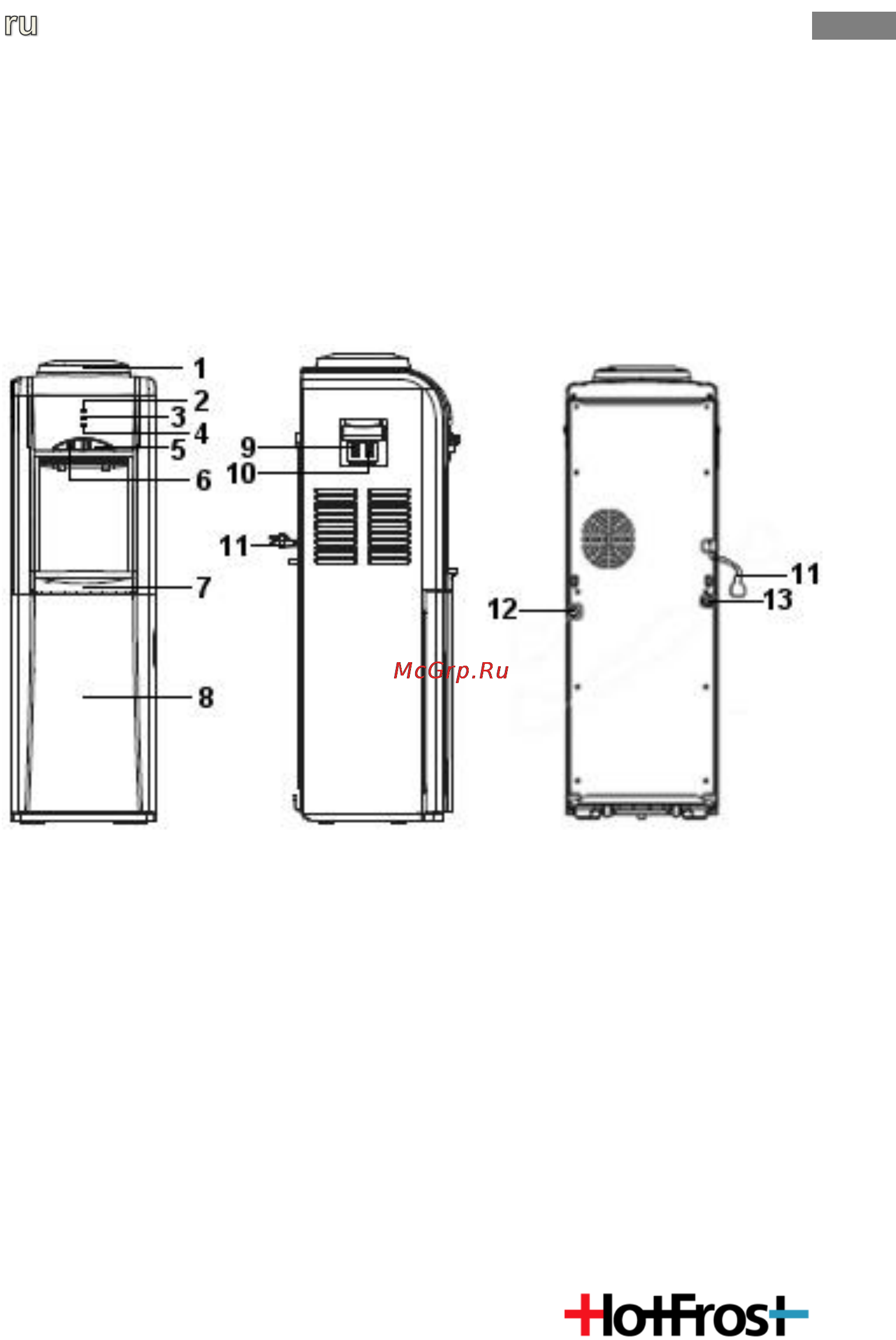HotFrost V802CES [3/9] Перед первым использованием