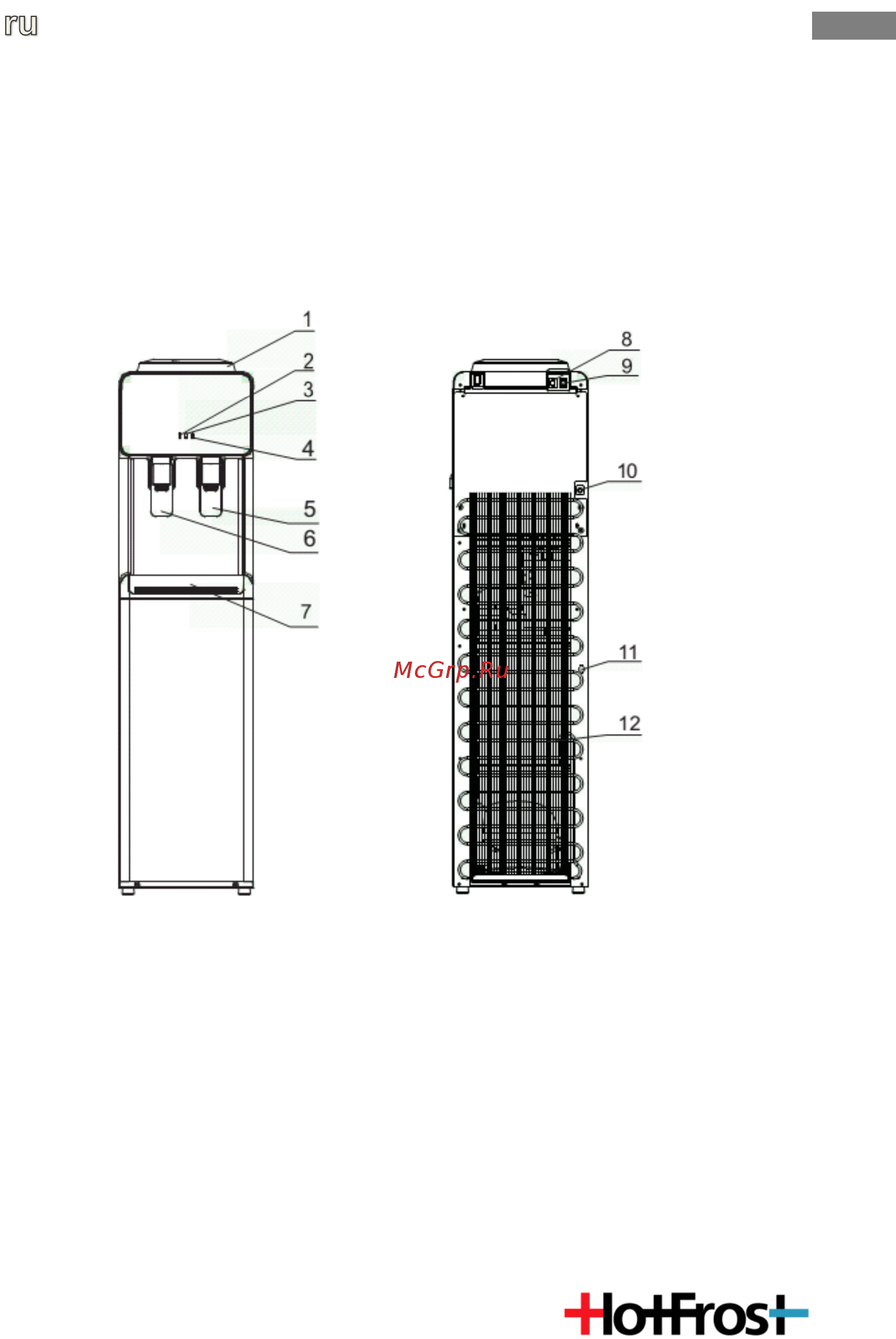 HotFrost V840 White Инструкция по эксплуатации онлайн [3/9] 379360