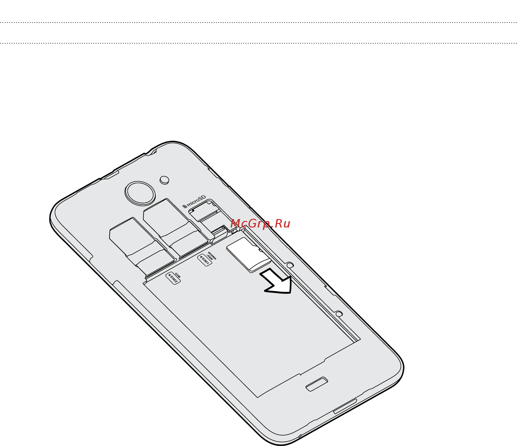 HTC desire 516 dual sim [12/90] Removing the storage card