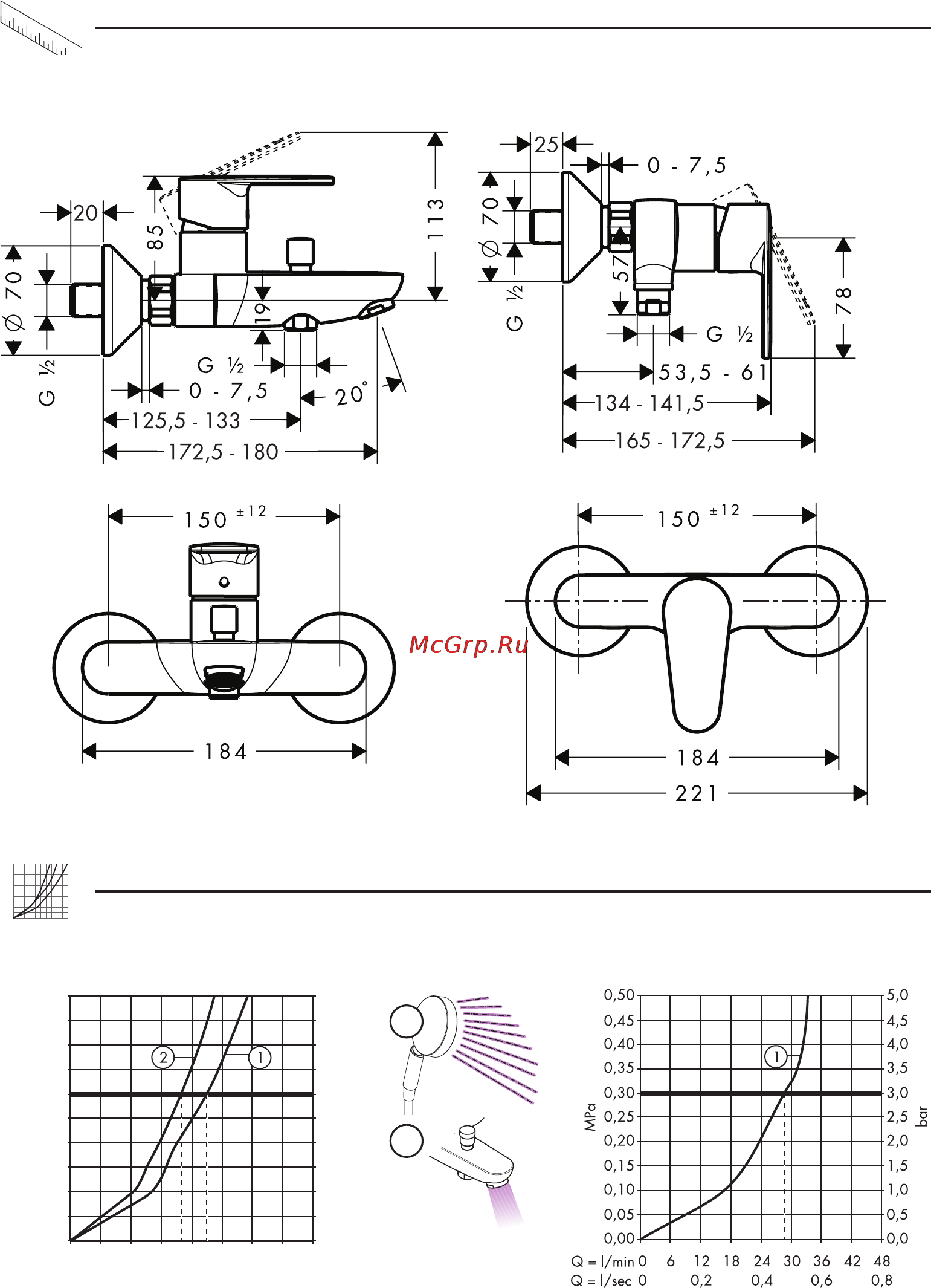 HansGrohe talis e2 31642000 [6/12] 31662000