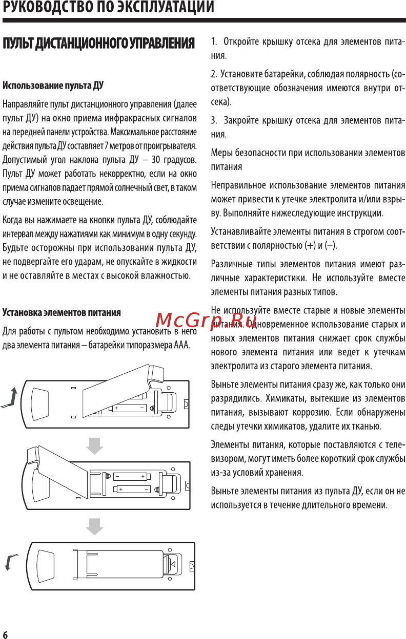 Harper нdt2-1005, черный [6/16] Пульт дистанционного управления