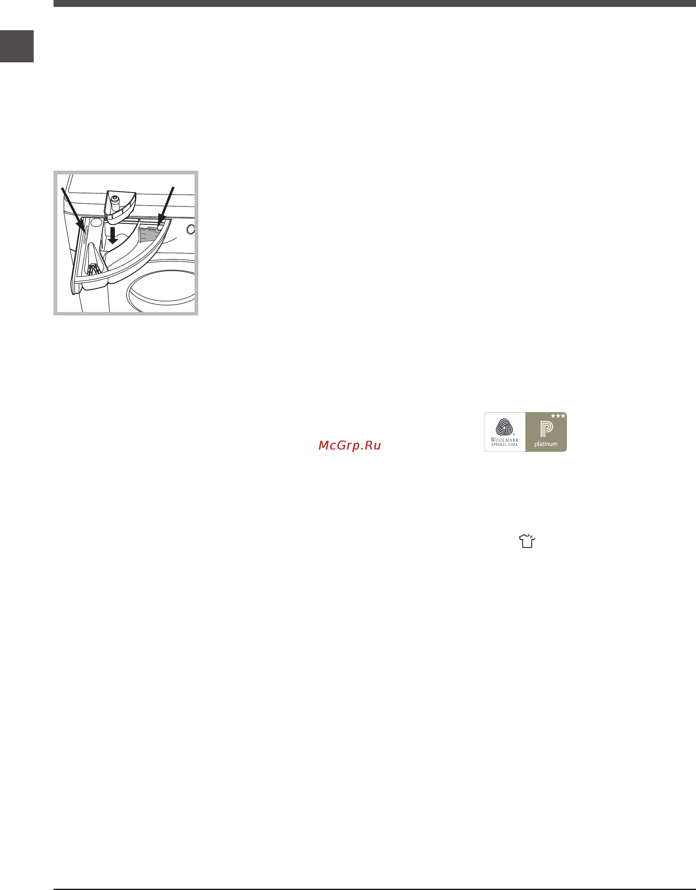 Hotpoint-Ariston wmsg 8018 b [20/24] Жуғыш заттар мен кірлер