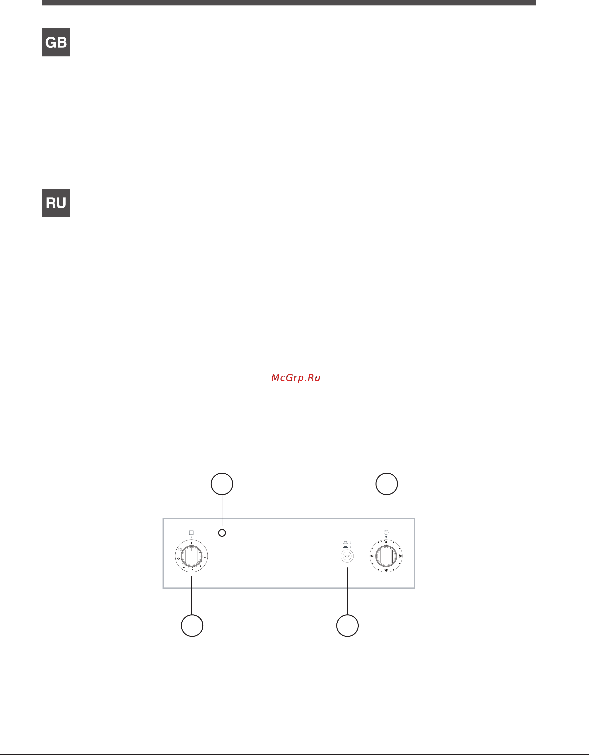 Hotpoint-Ariston 7ofhr 640 (an)ru/ha s [5/24] Панель управления