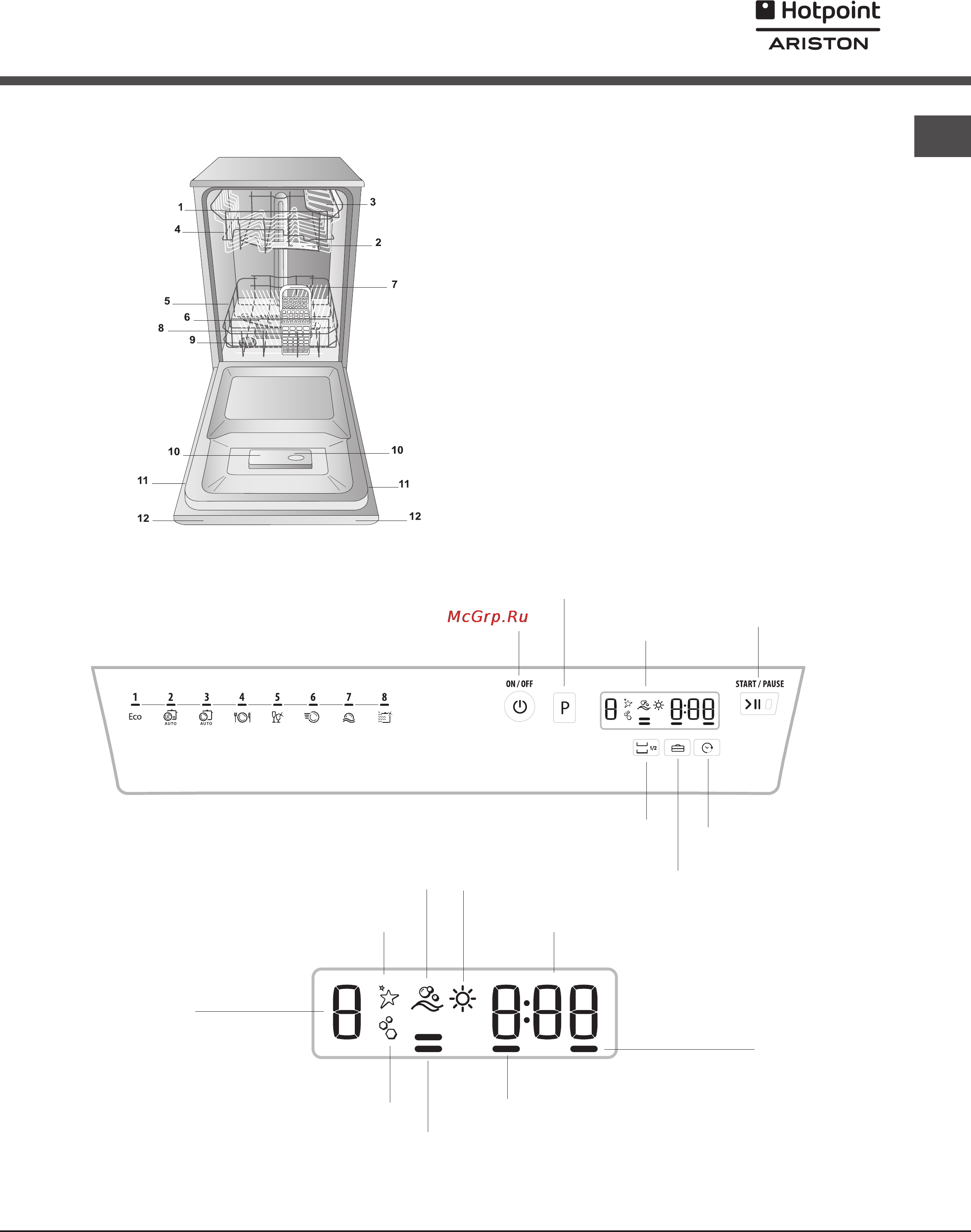 Hotpoint-Ariston lsff 8m116 c [15/84] Description of the appliance