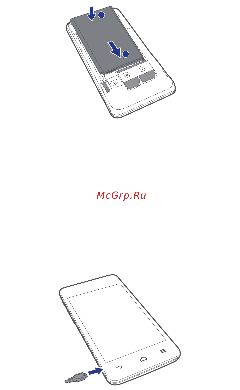 Huawei G525 white [12/96] Installing the battery