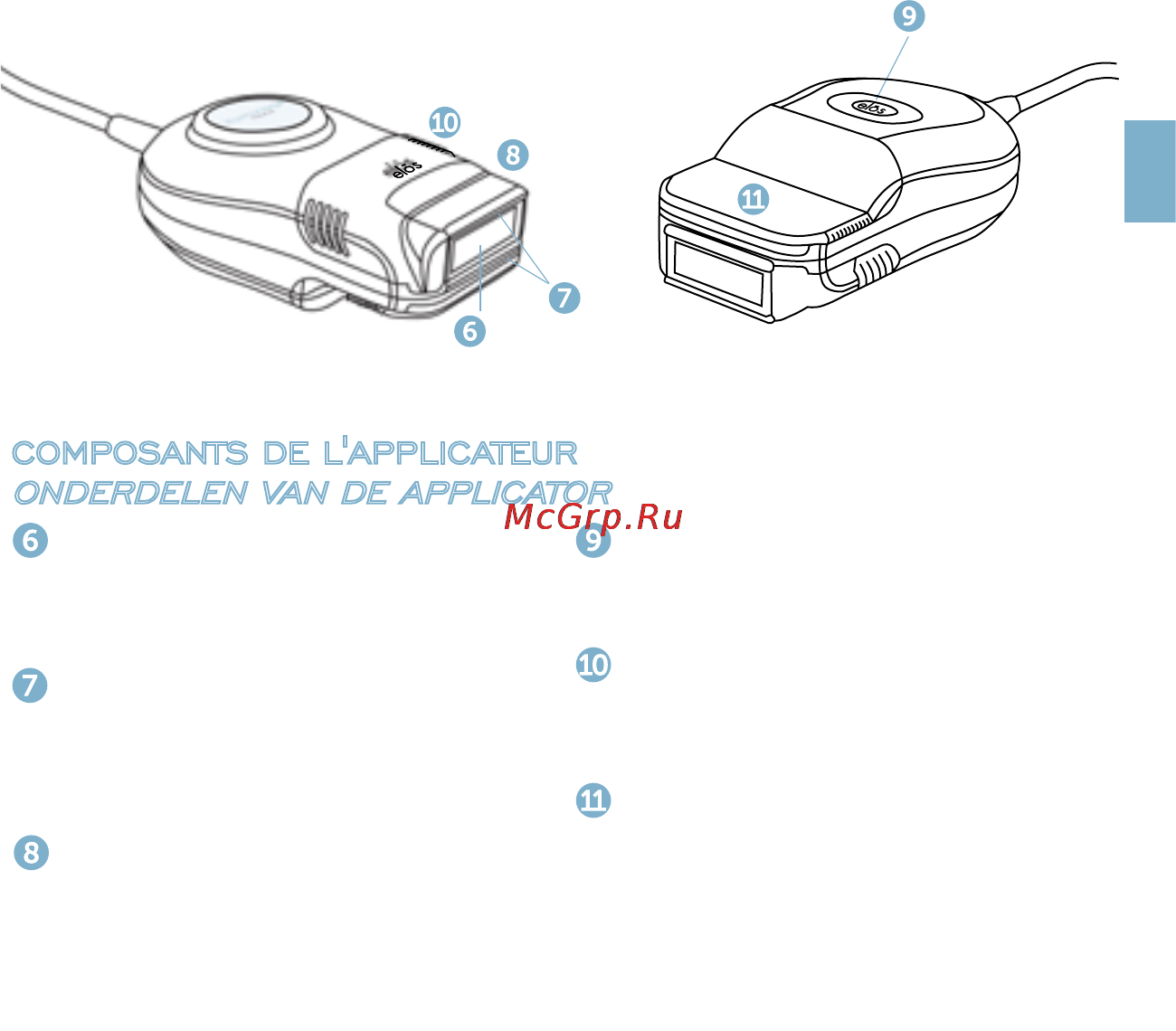 Iluminage touch [113/201] Composants de l applicateur onderdelen van de applicator