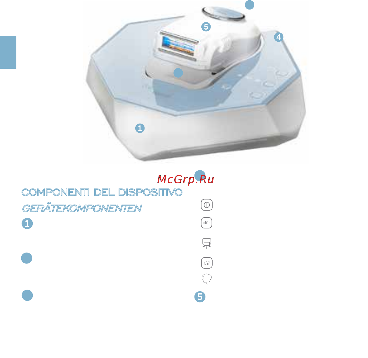 Iluminage touch [62/201] Componenti del dispositivo gerätekomponenten