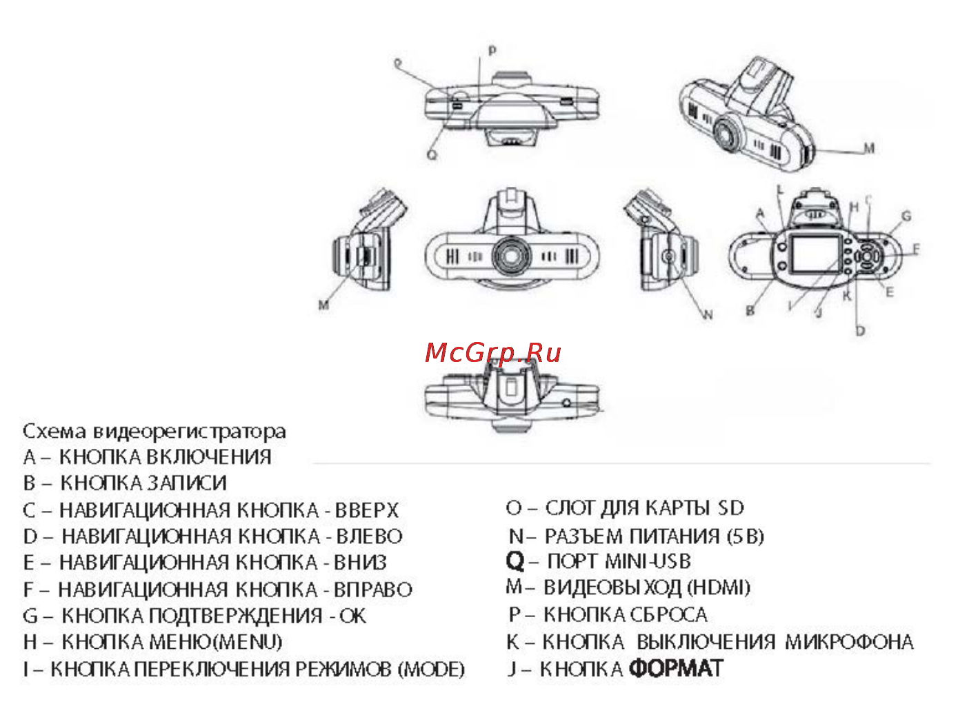 Intego vx-320hd [3/15] J кнопка формат