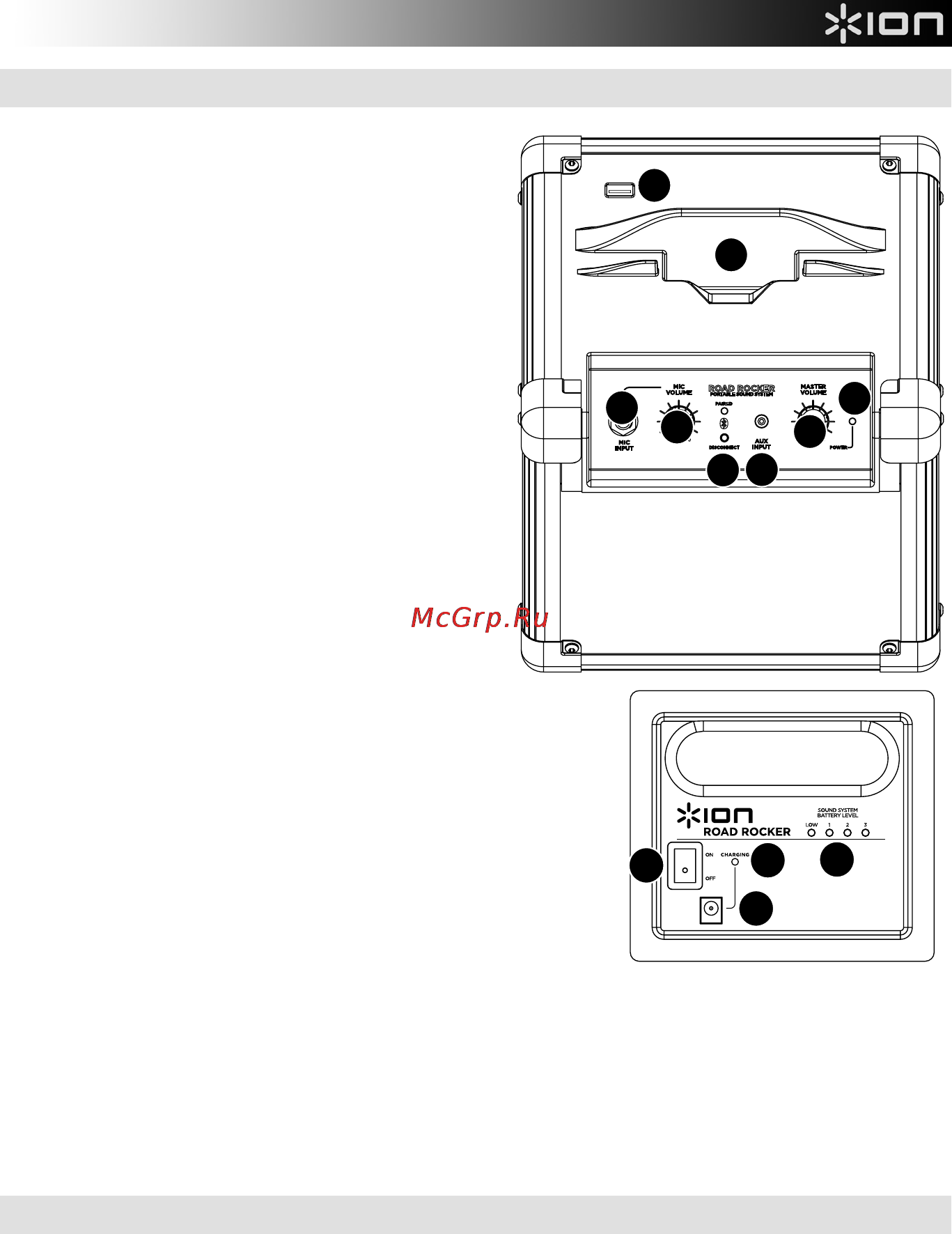 Ion Audio road rocker [11/20] Diagramma e descrizione