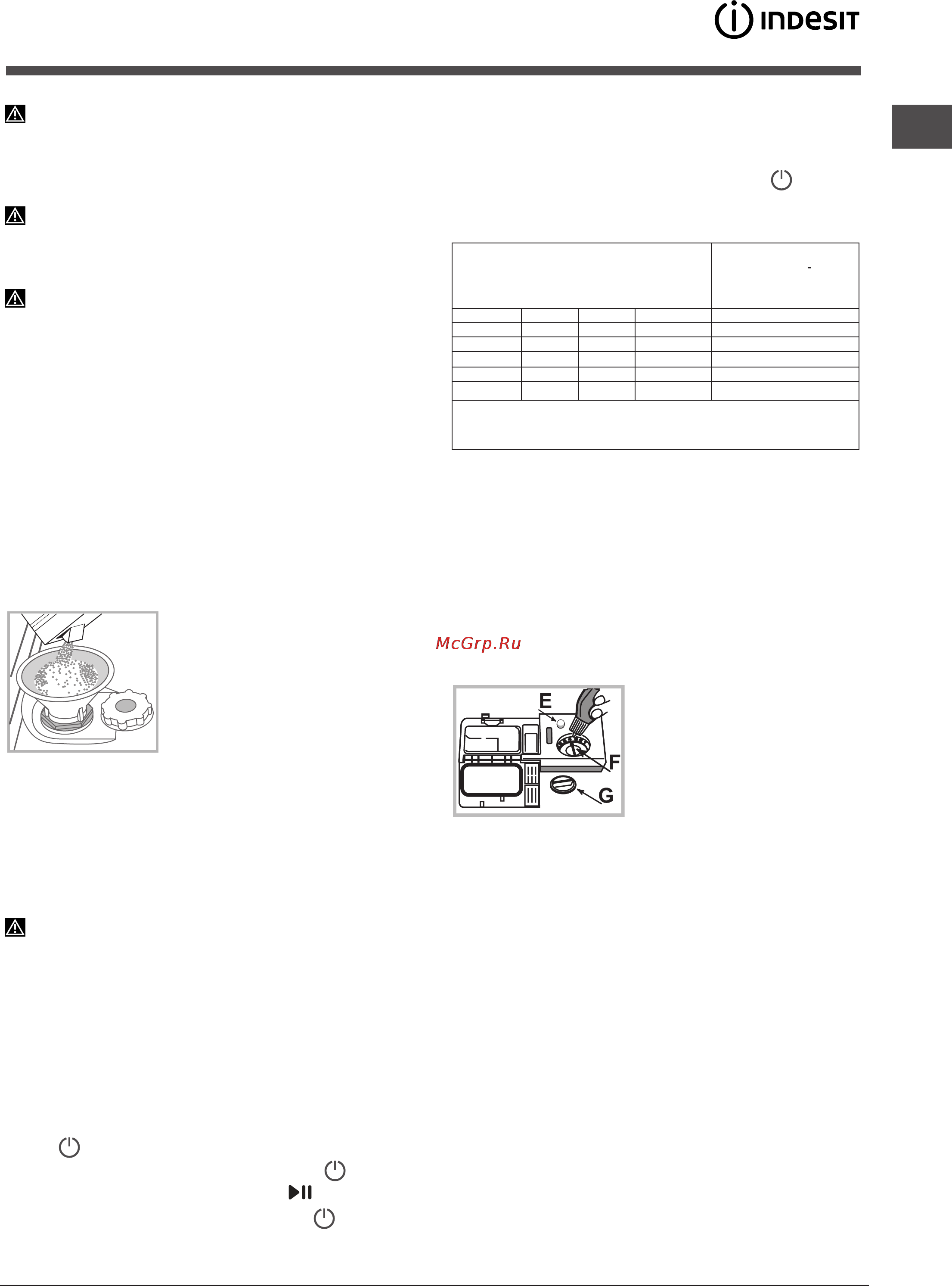 Indesit dsr 26b [9/32] Загрузка регенерирующей соли