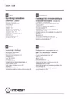 Indesit disr 16b eu Инструкция по эксплуатации